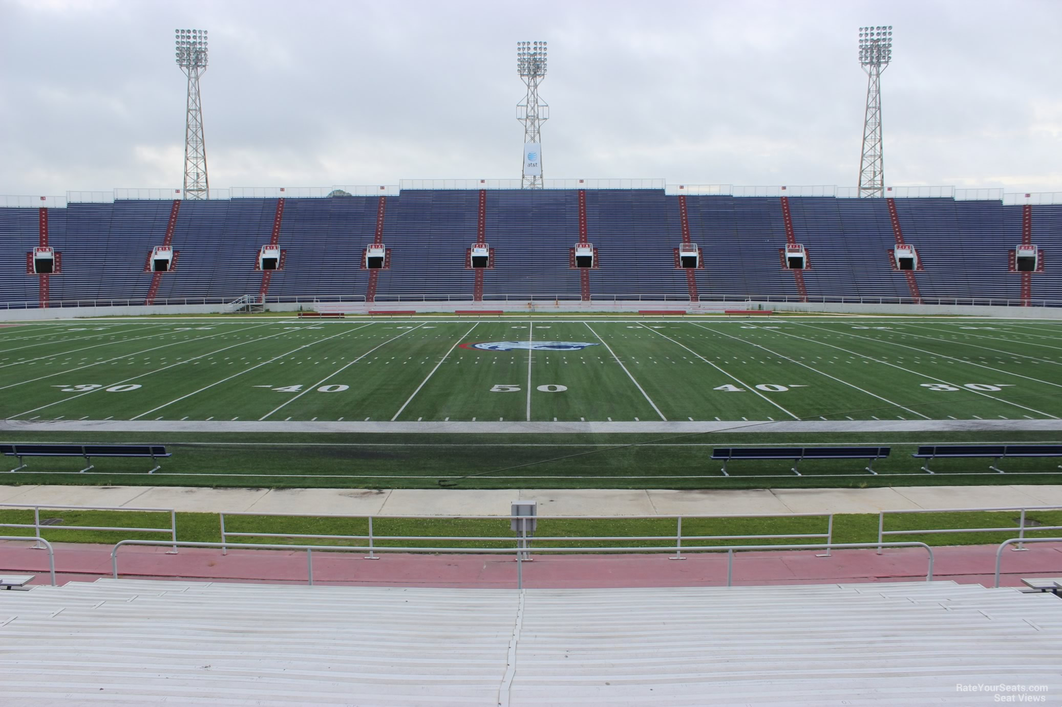 section f, row 17 seat view  - ladd peebles stadium