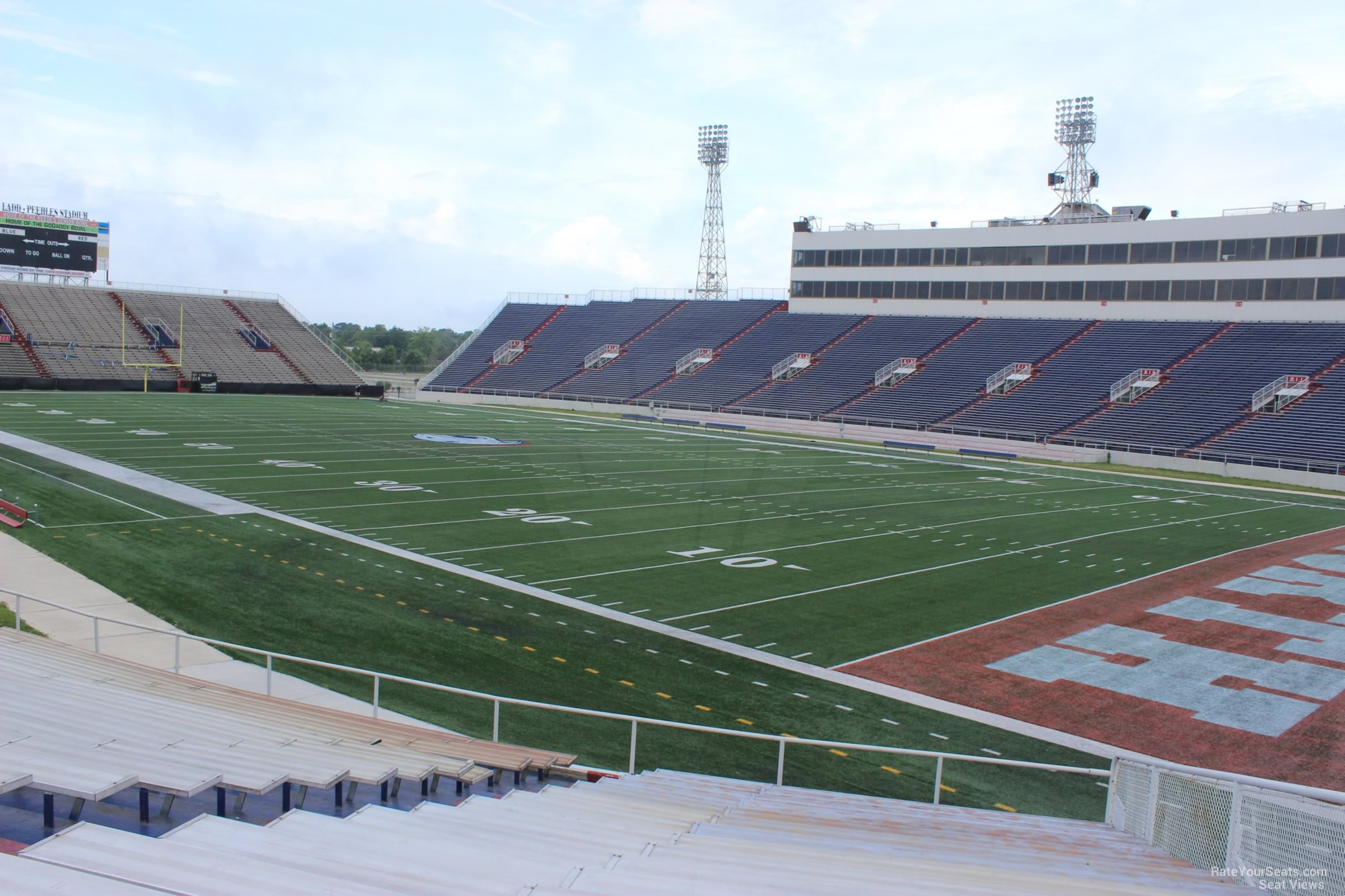 section l, row 17 seat view  - ladd peebles stadium