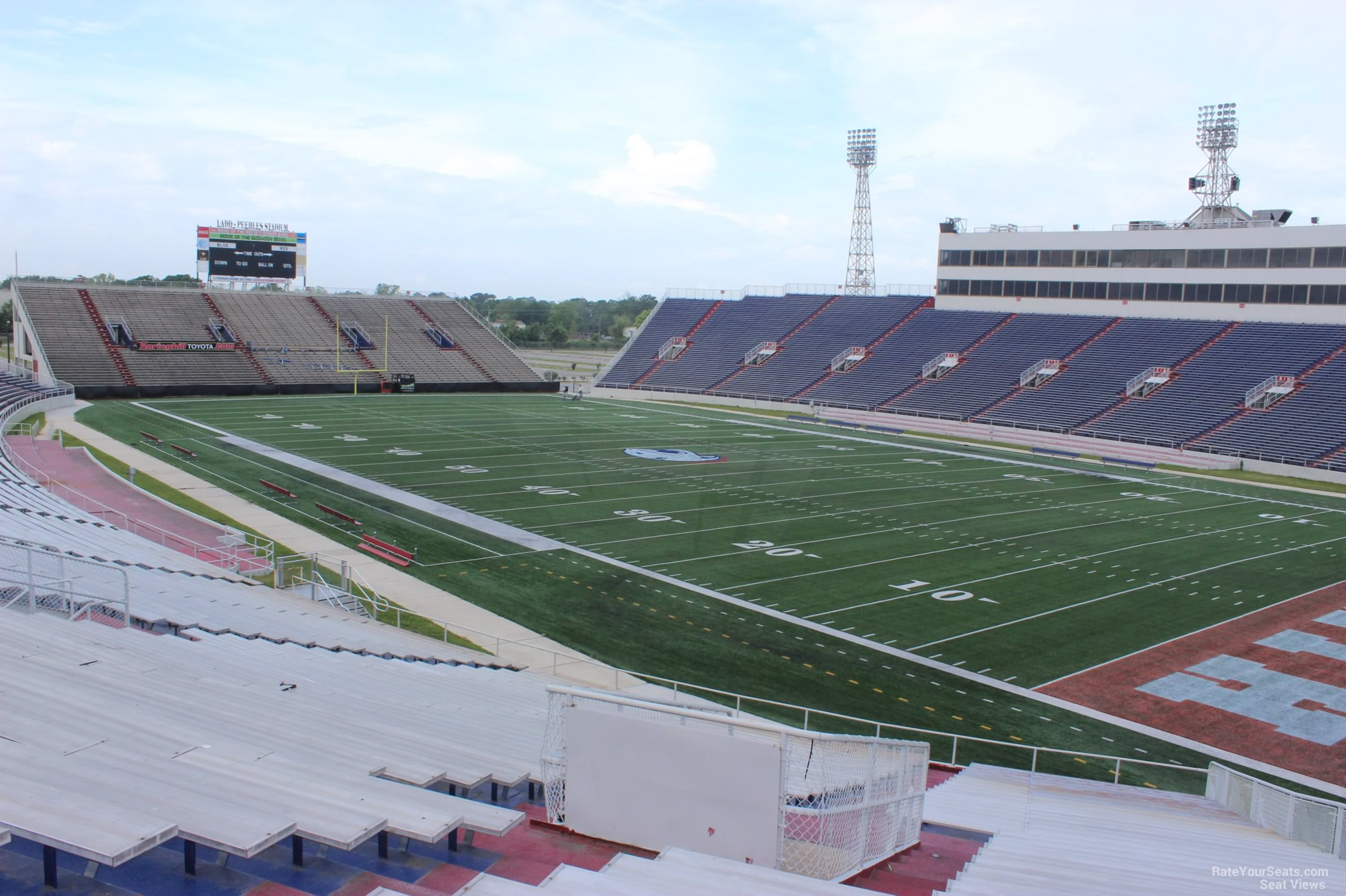 section l, row 36 seat view  - ladd peebles stadium