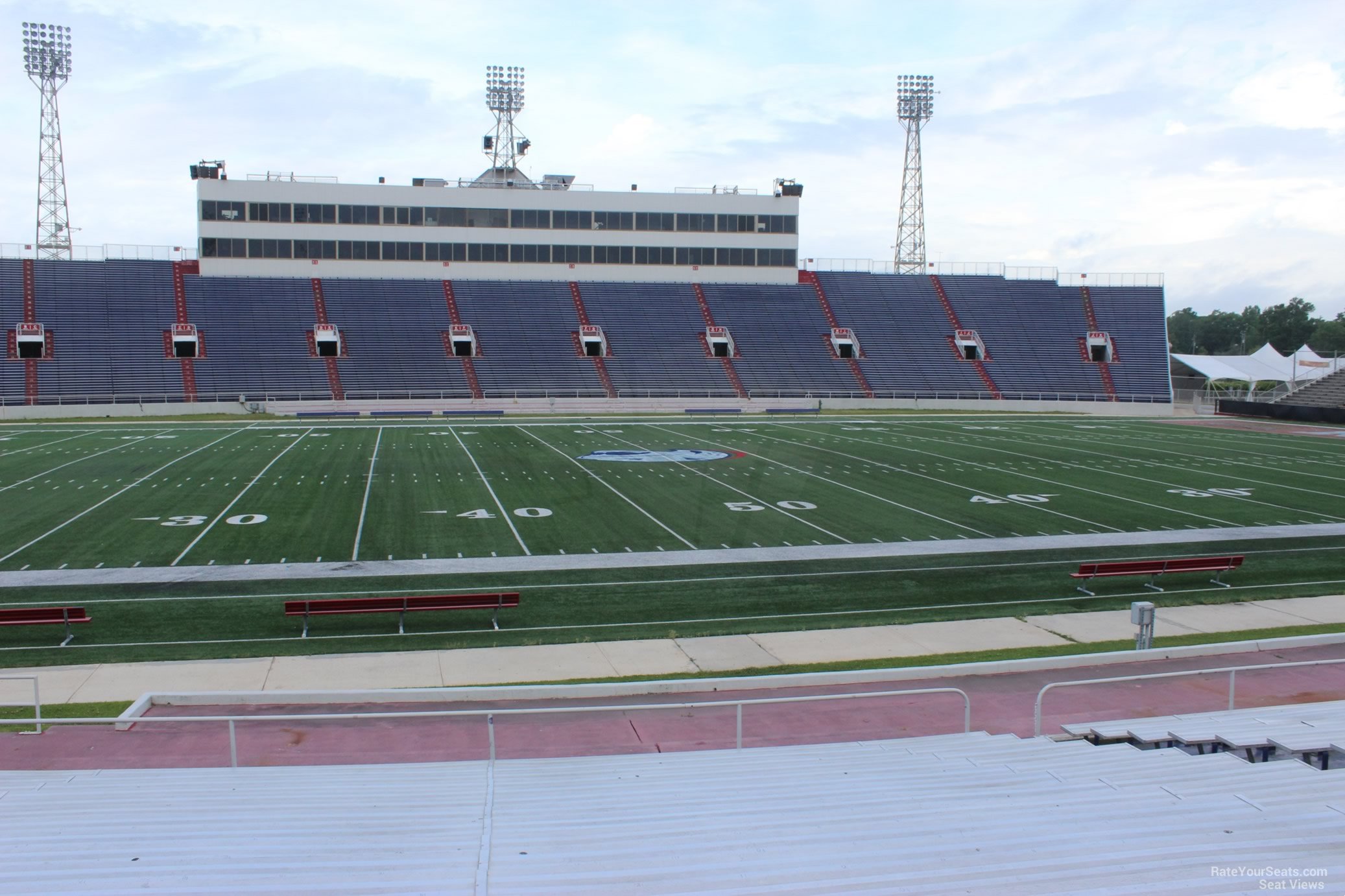 section r, row 17 seat view  - ladd peebles stadium