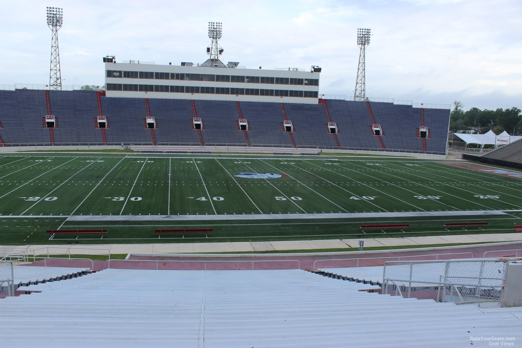 section r, row 36 seat view  - ladd peebles stadium