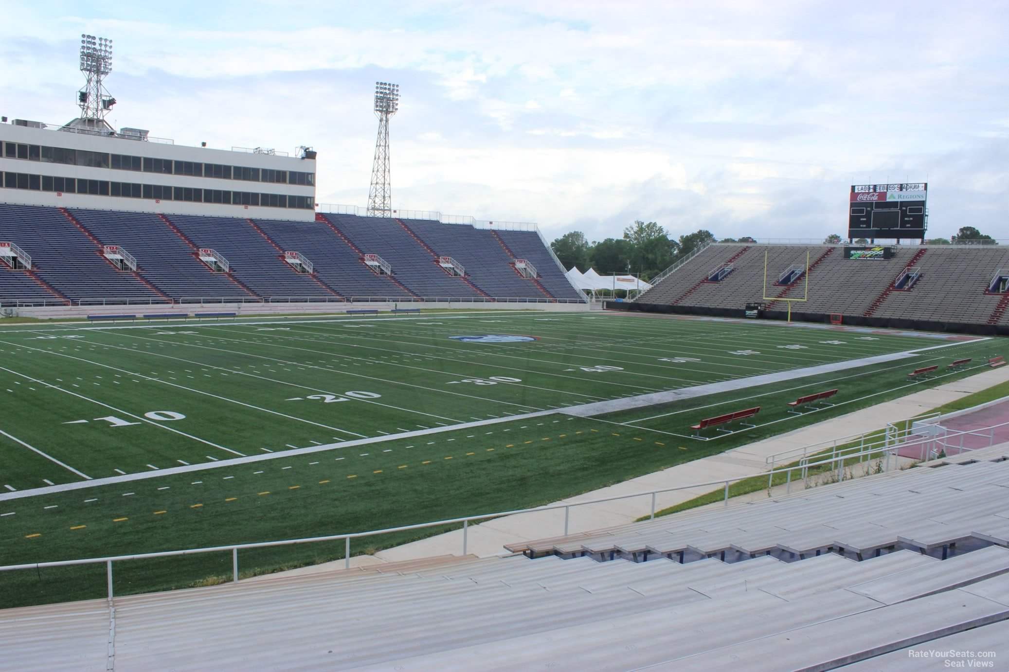 section u, row 17 seat view  - ladd peebles stadium