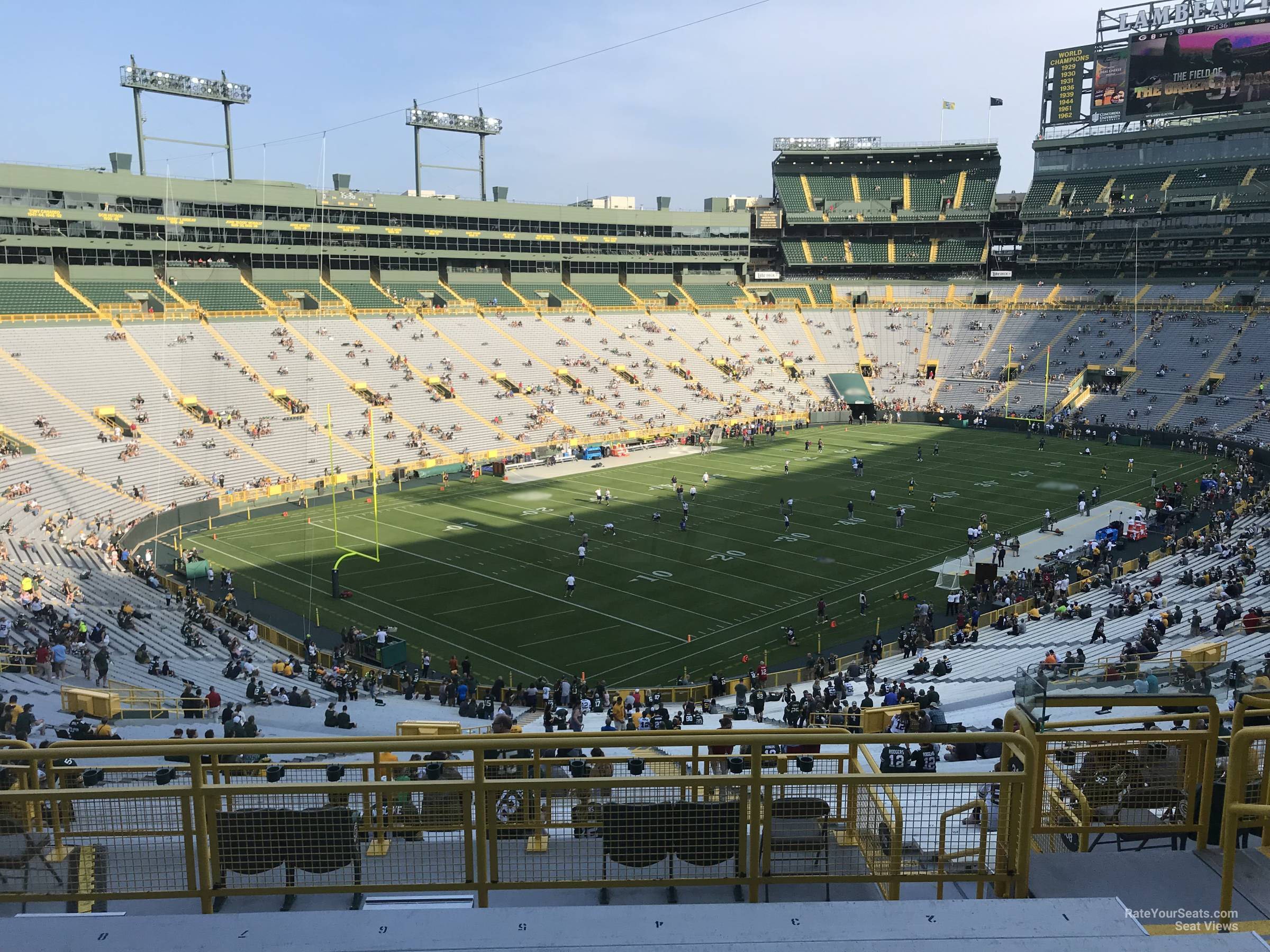 section 310, row 6 seat view  - lambeau field