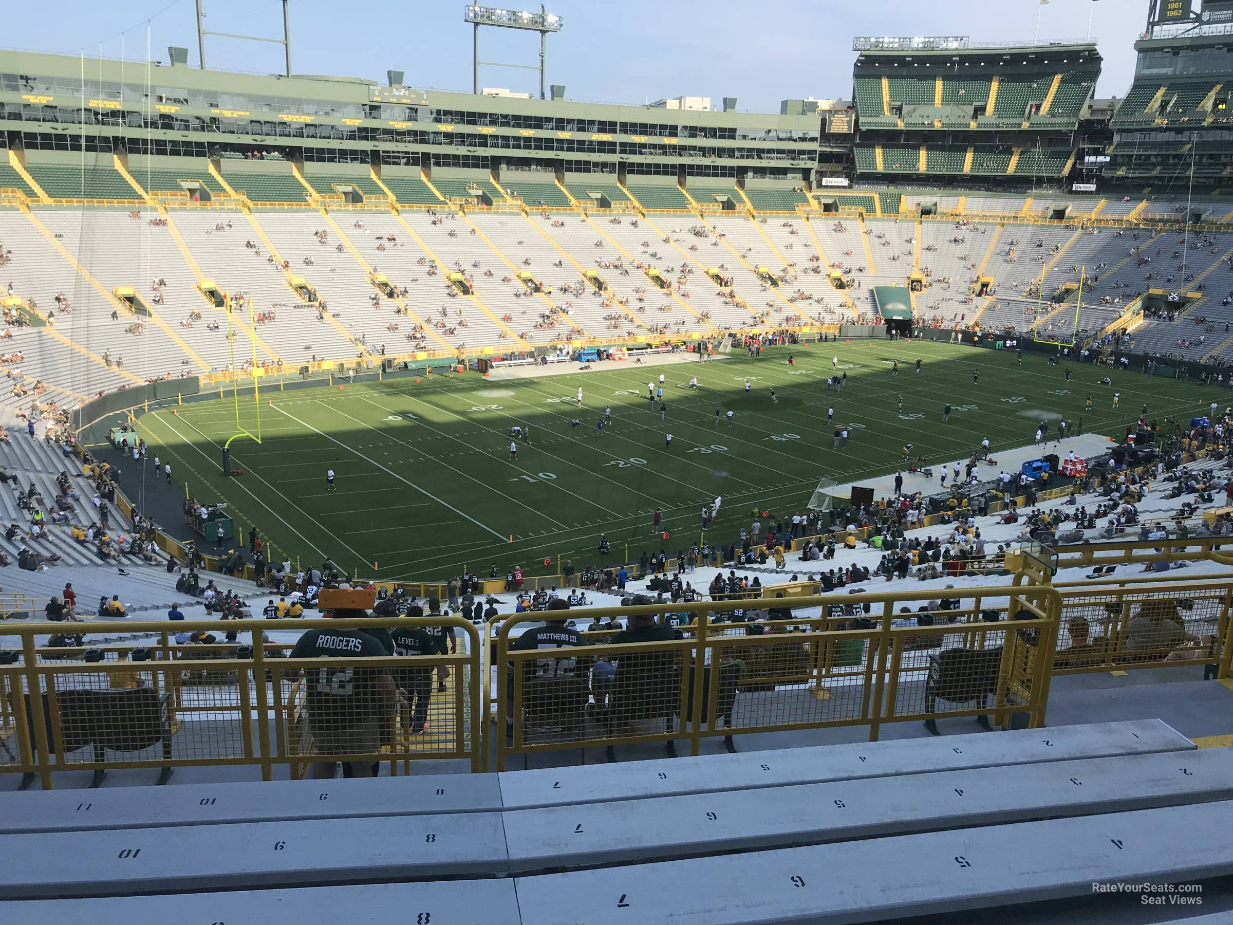 section 314, row 6 seat view  - lambeau field