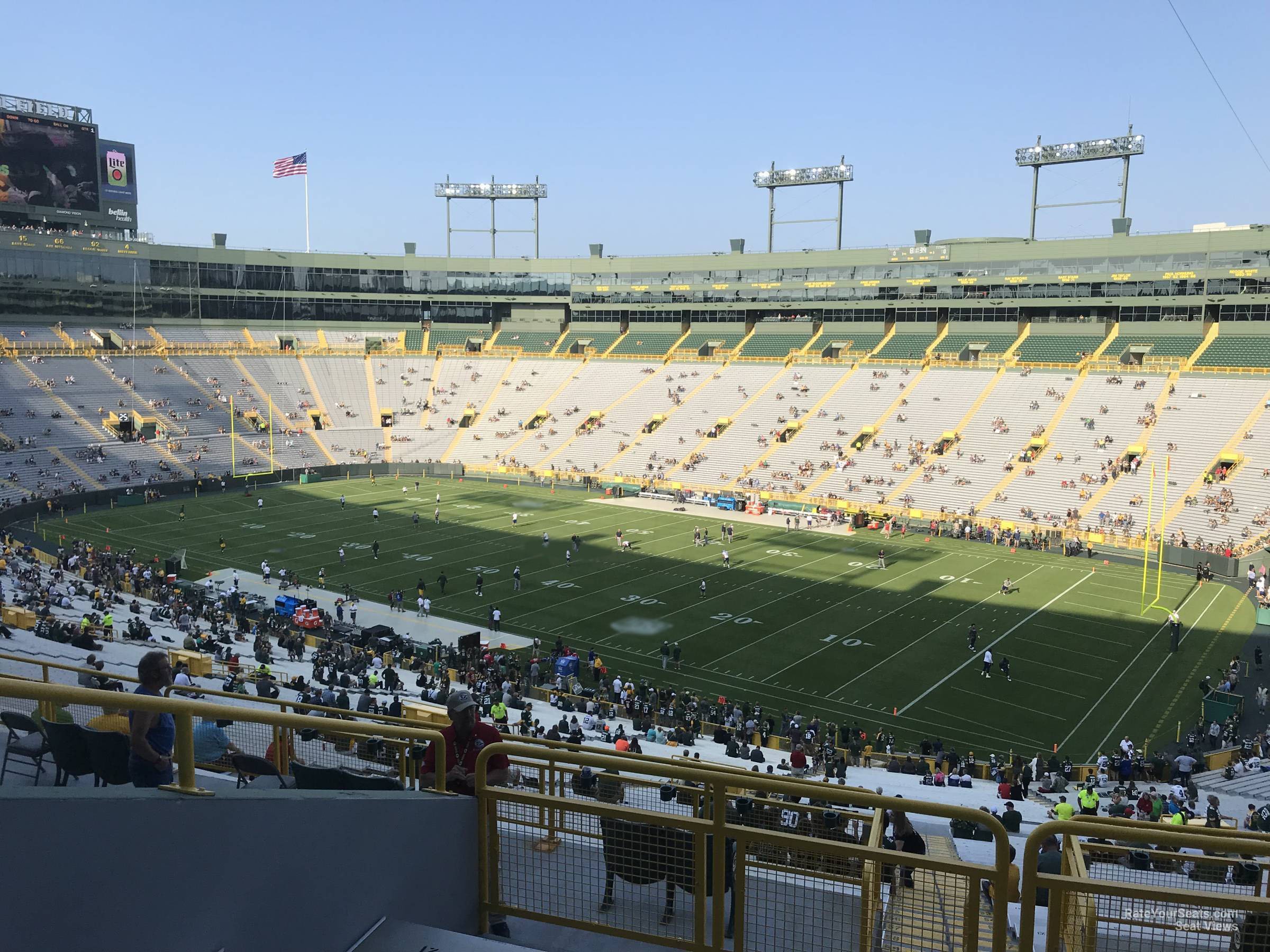 section 336, row 6 seat view  - lambeau field