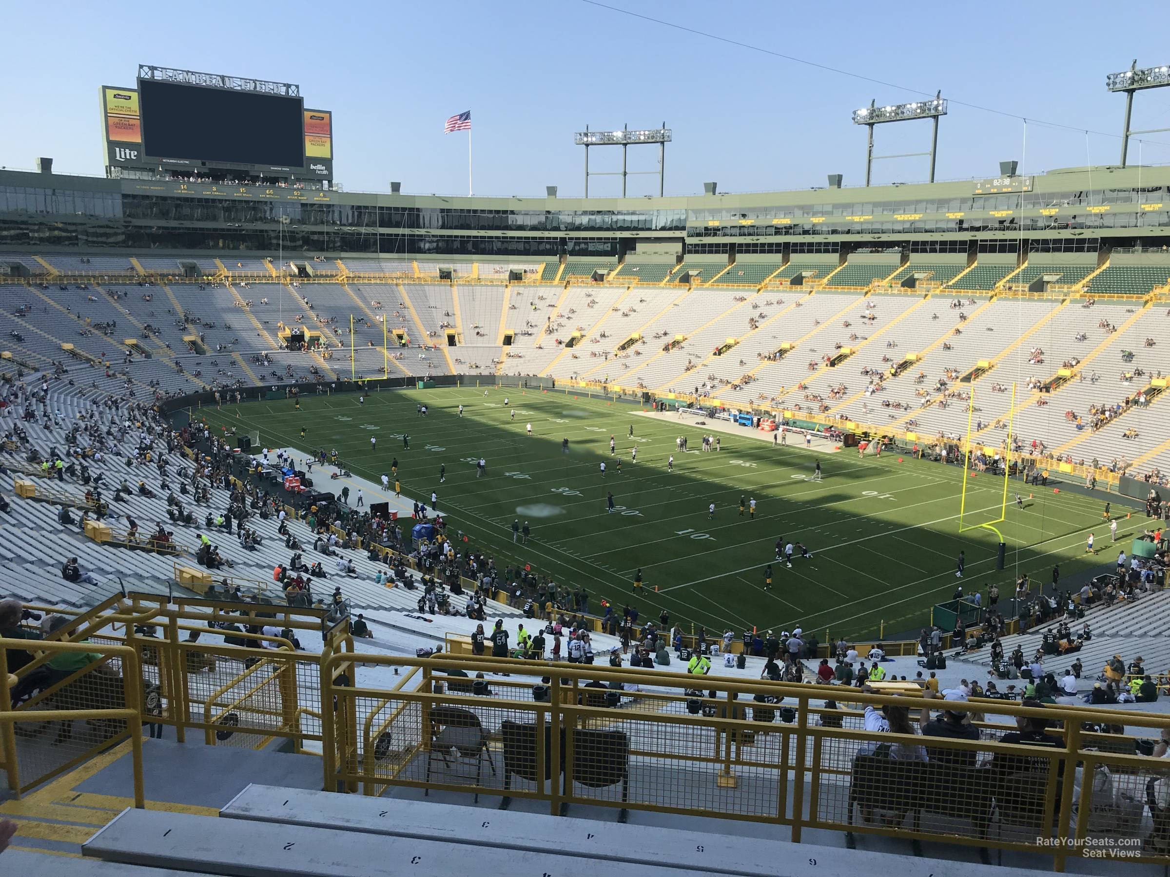 section 342, row 6 seat view  - lambeau field