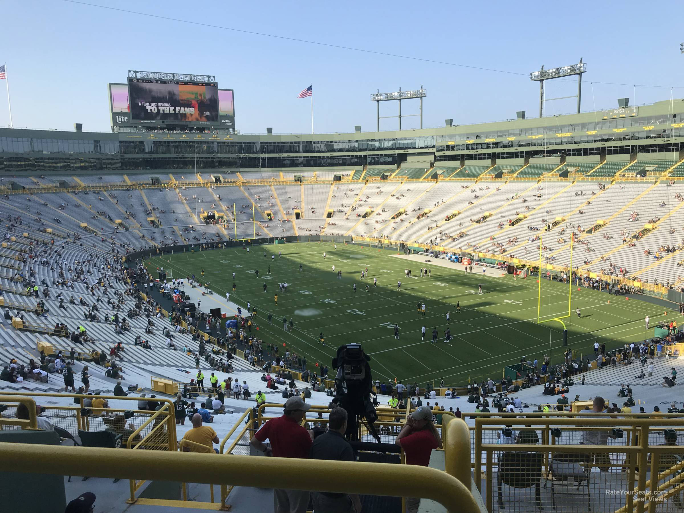 section 344, row 6 seat view  - lambeau field