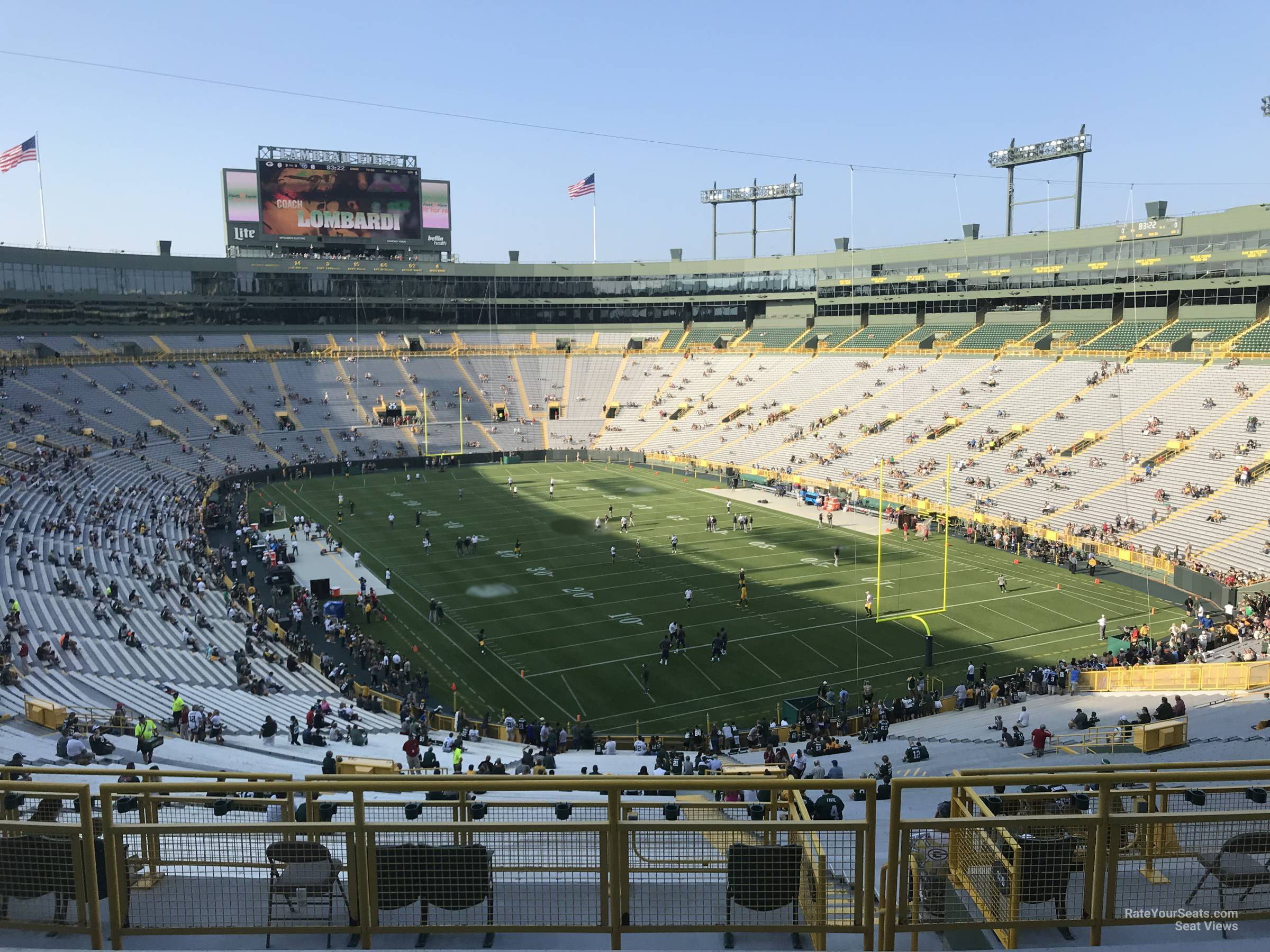 section 346, row 6 seat view  - lambeau field