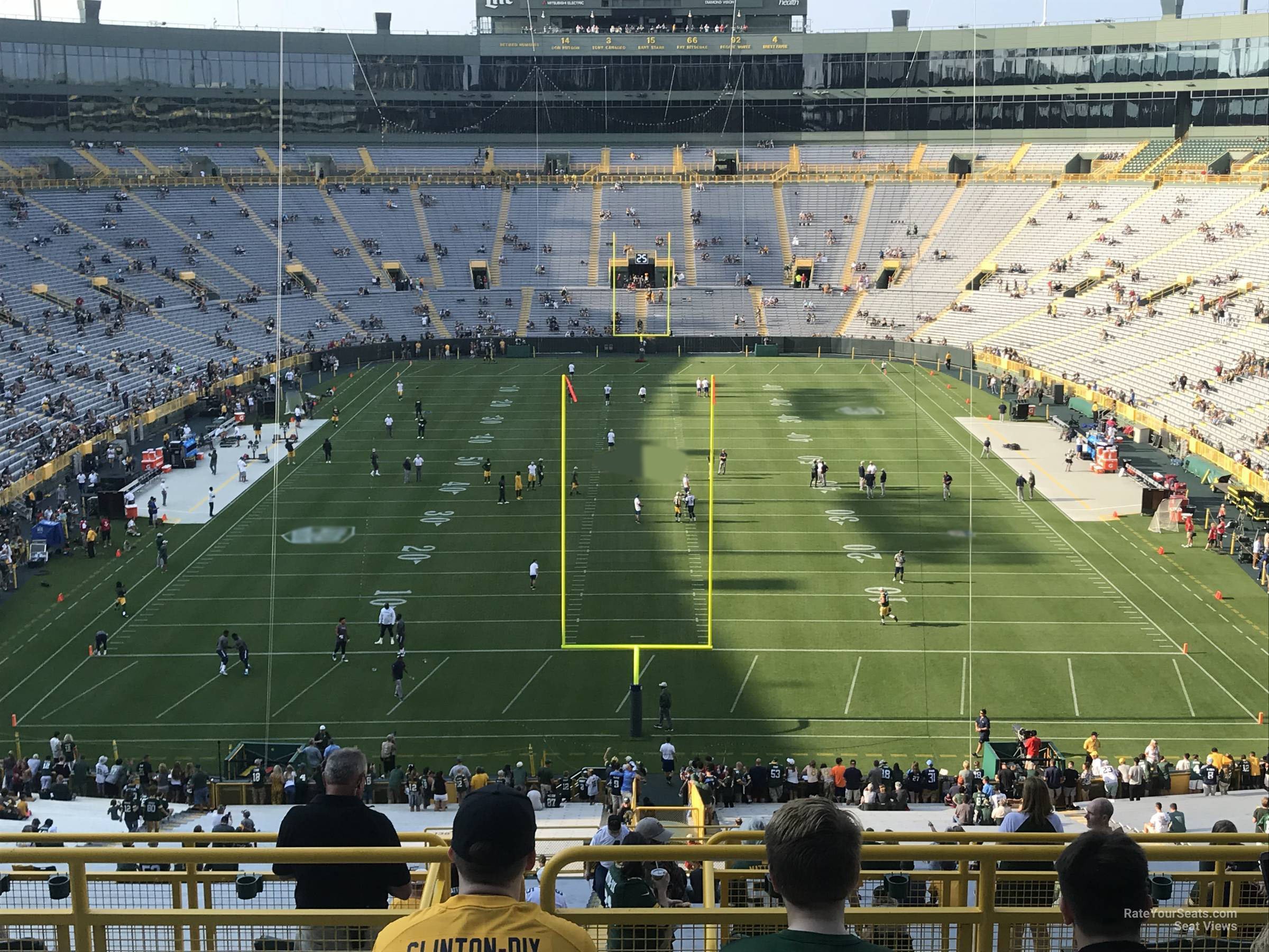 section 354, row 6 seat view  - lambeau field