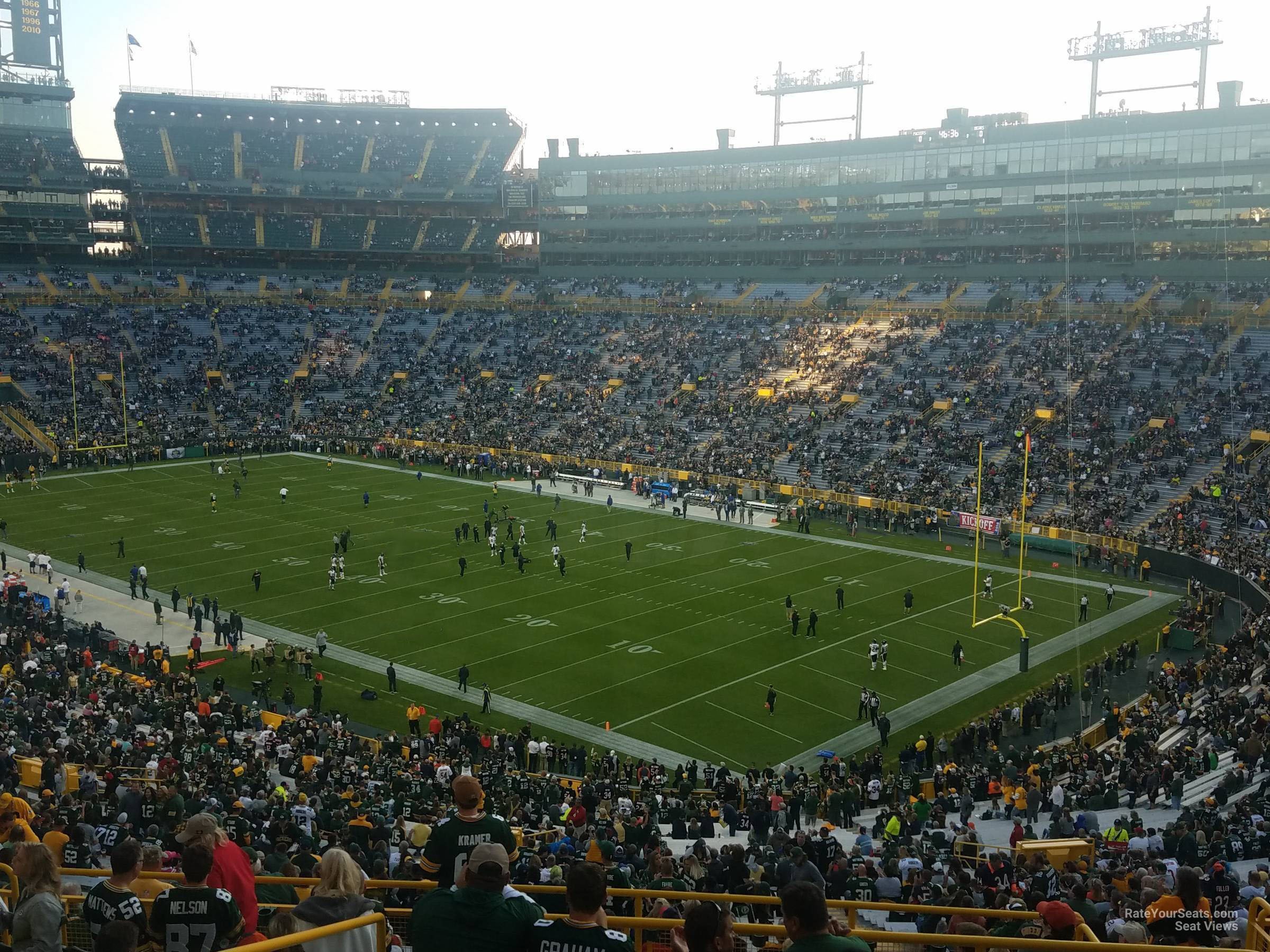 section 405, row 11 seat view  - lambeau field