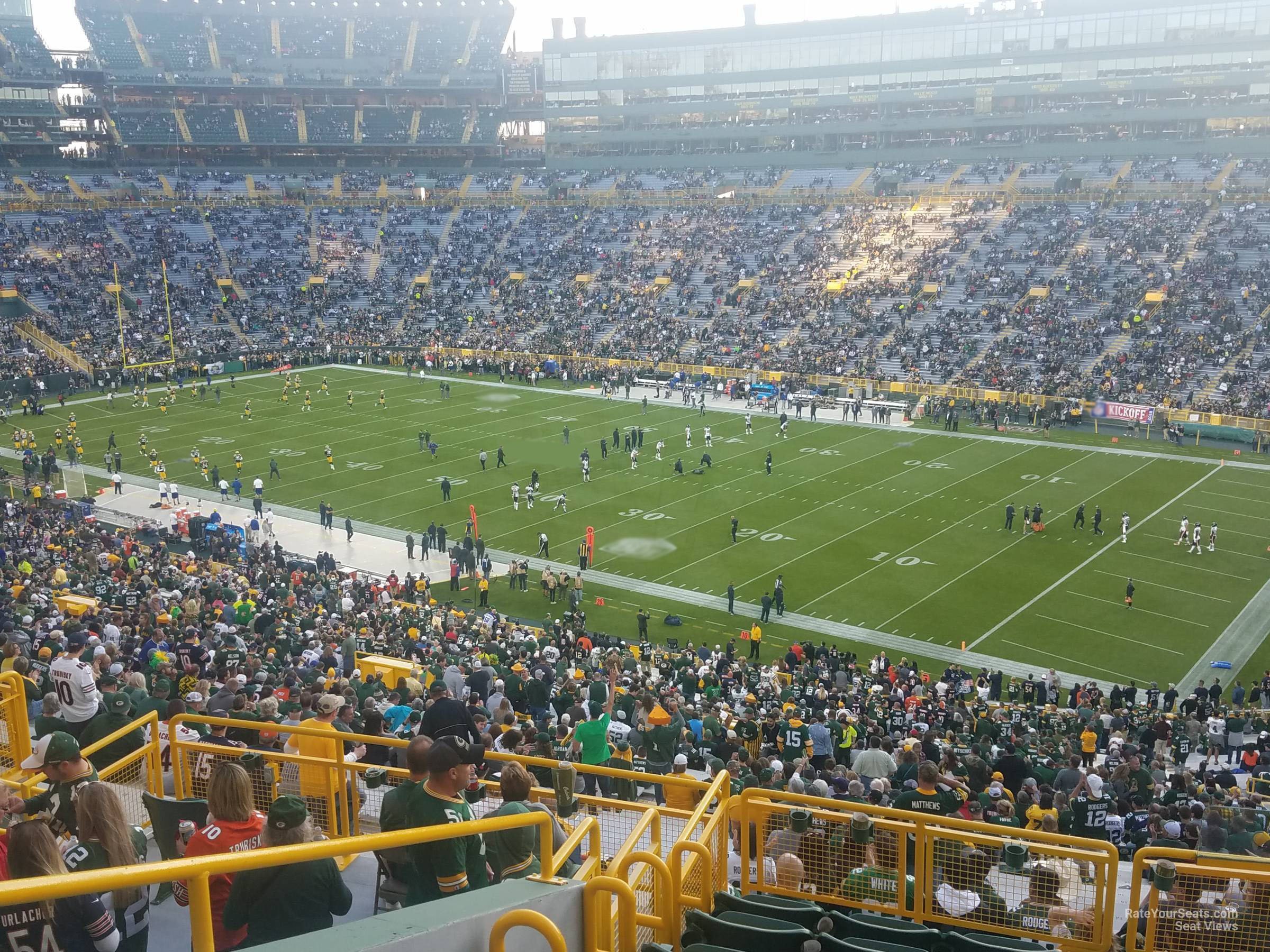 section 409, row 8 seat view  - lambeau field