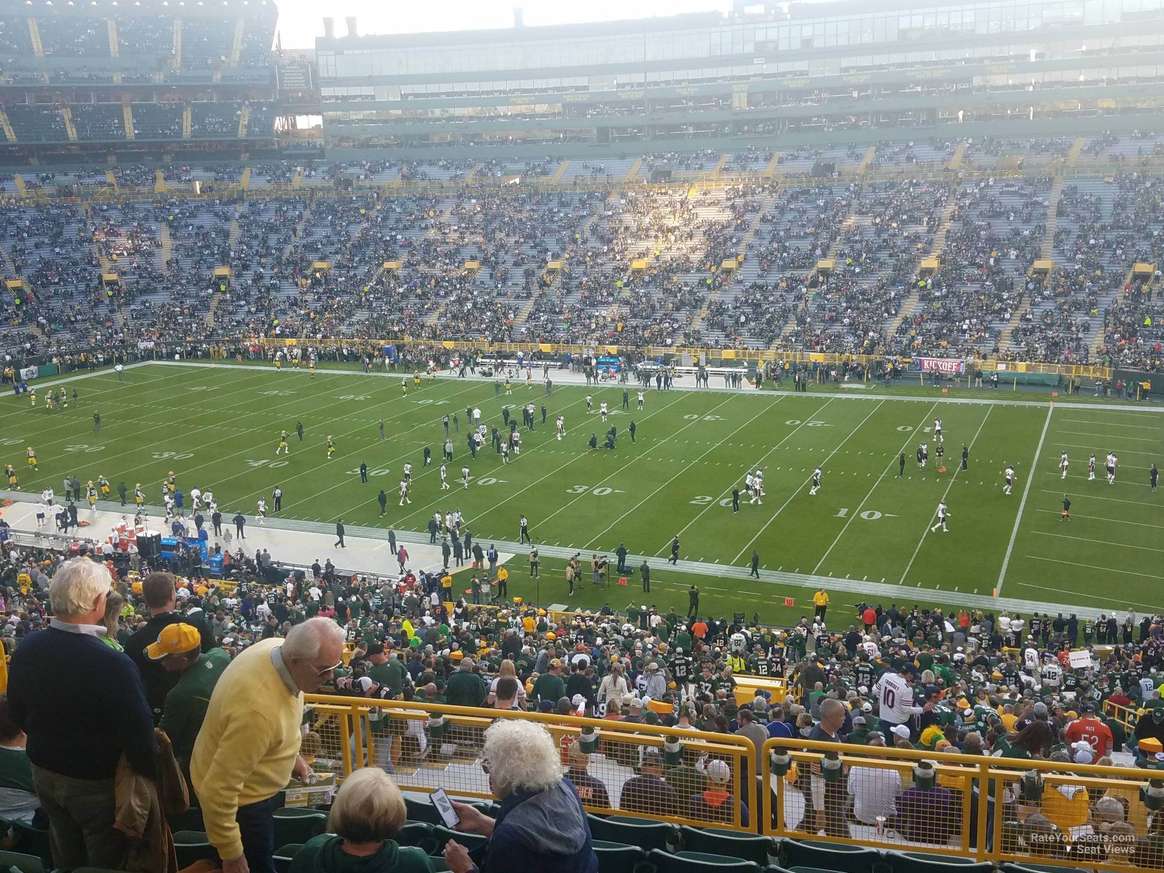 section 411, row 8 seat view  - lambeau field