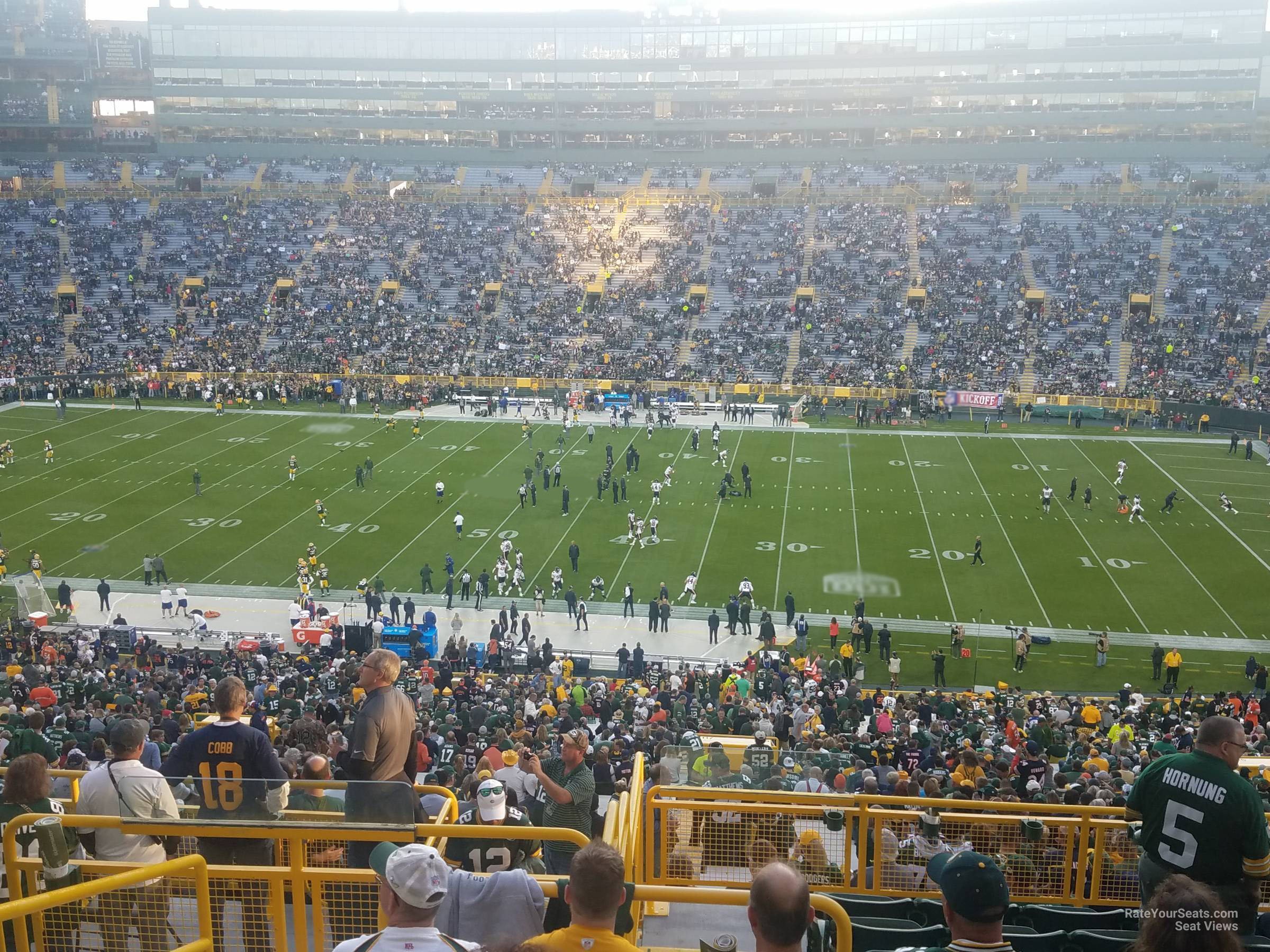 section 415, row 8 seat view  - lambeau field