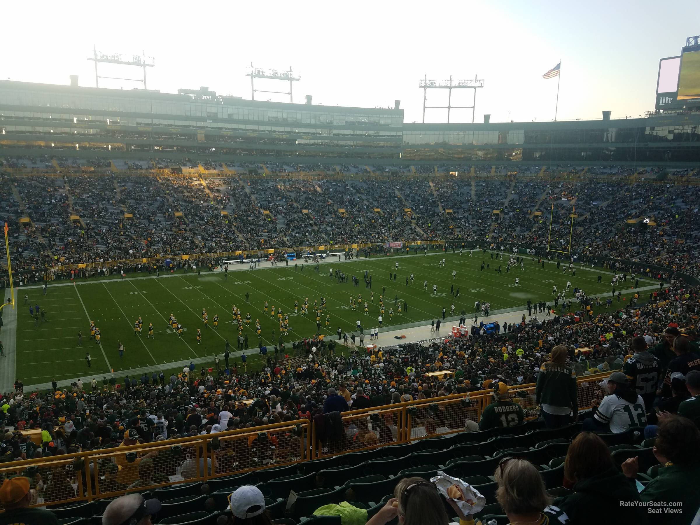 section 427, row 9 seat view  - lambeau field