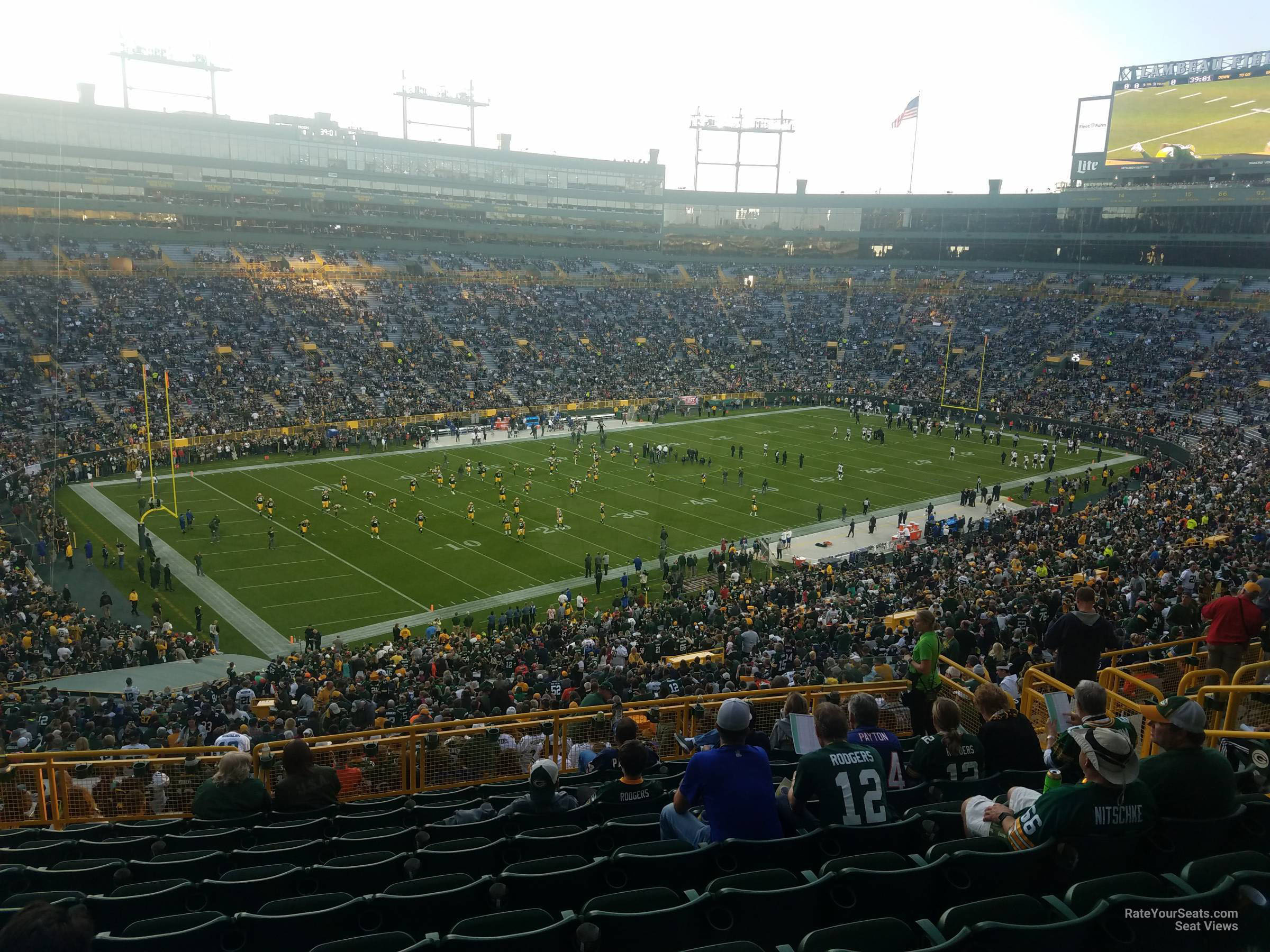 section 431, row 11 seat view  - lambeau field