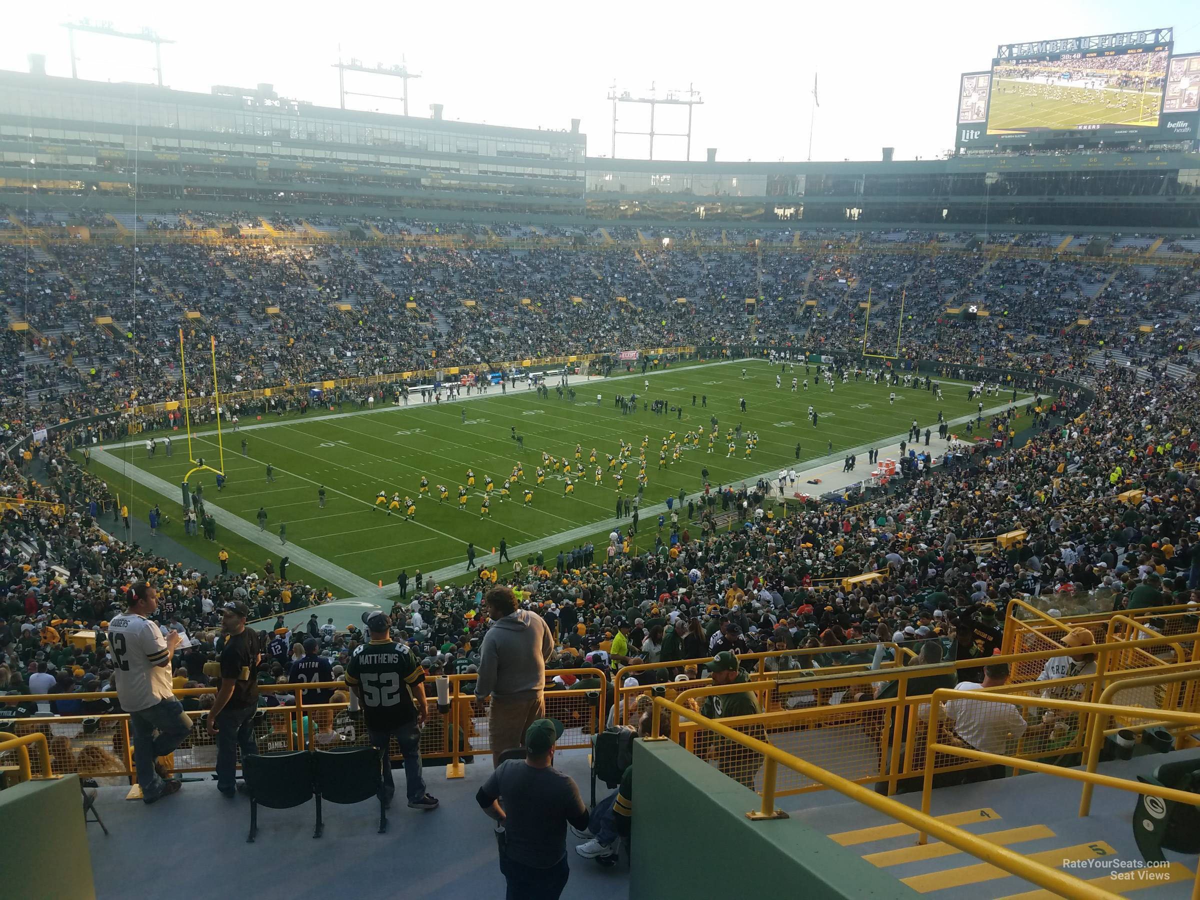 section 433, row 10 seat view  - lambeau field