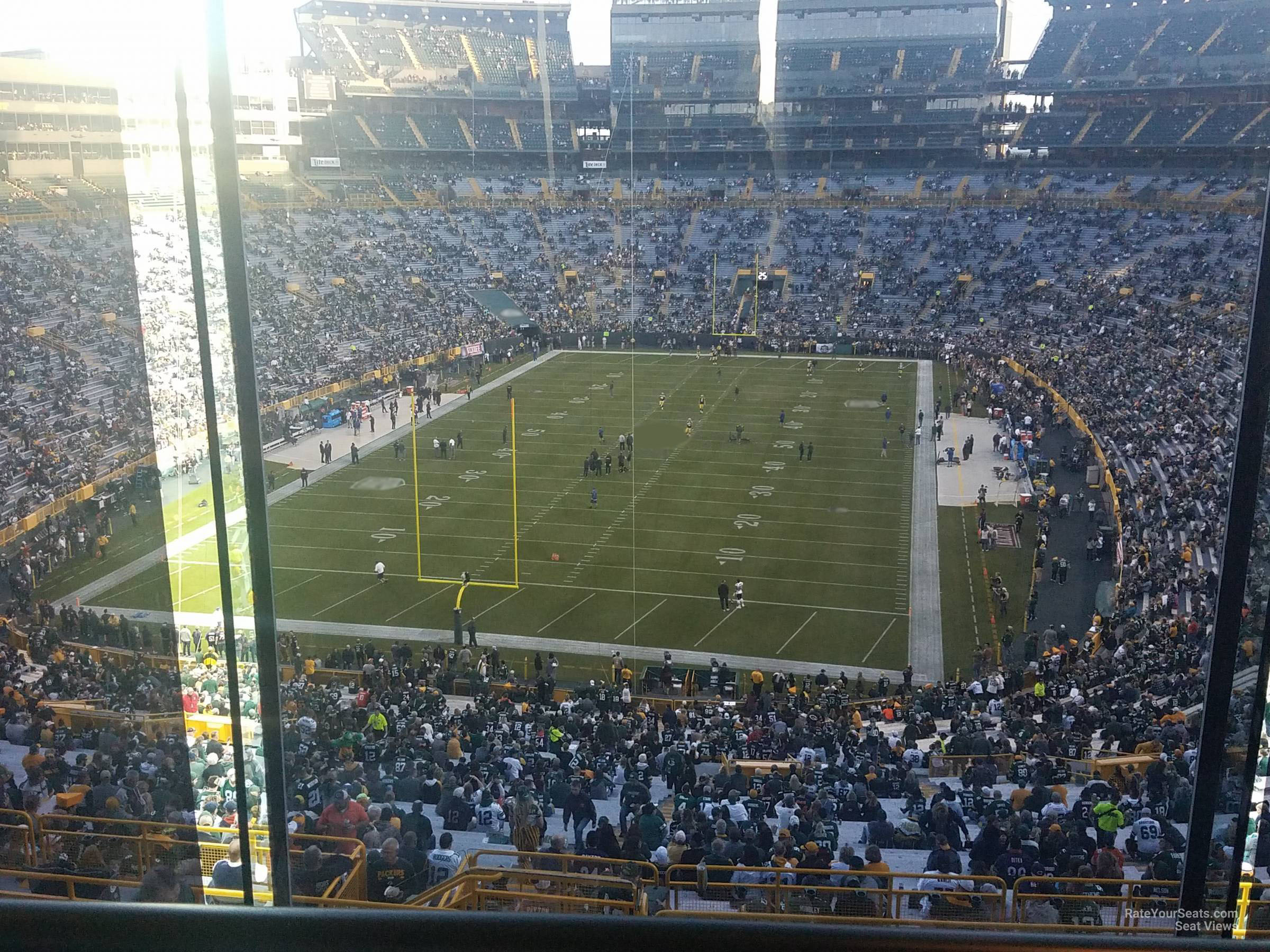 section 480 seat view  - lambeau field