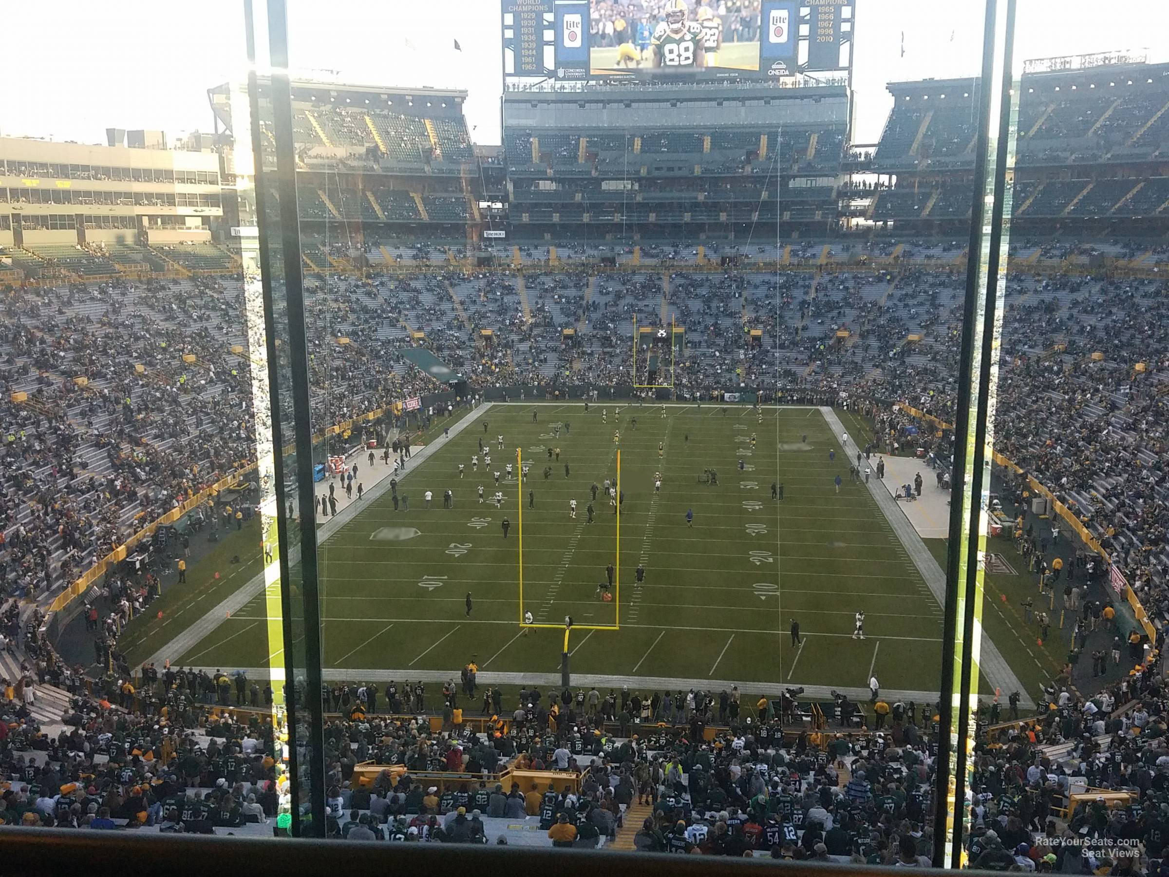 section 482 seat view  - lambeau field