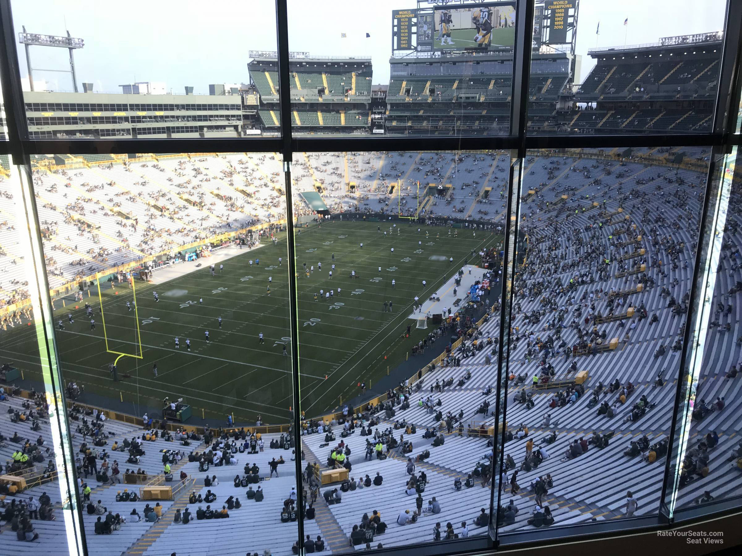 section 674 seat view  - lambeau field