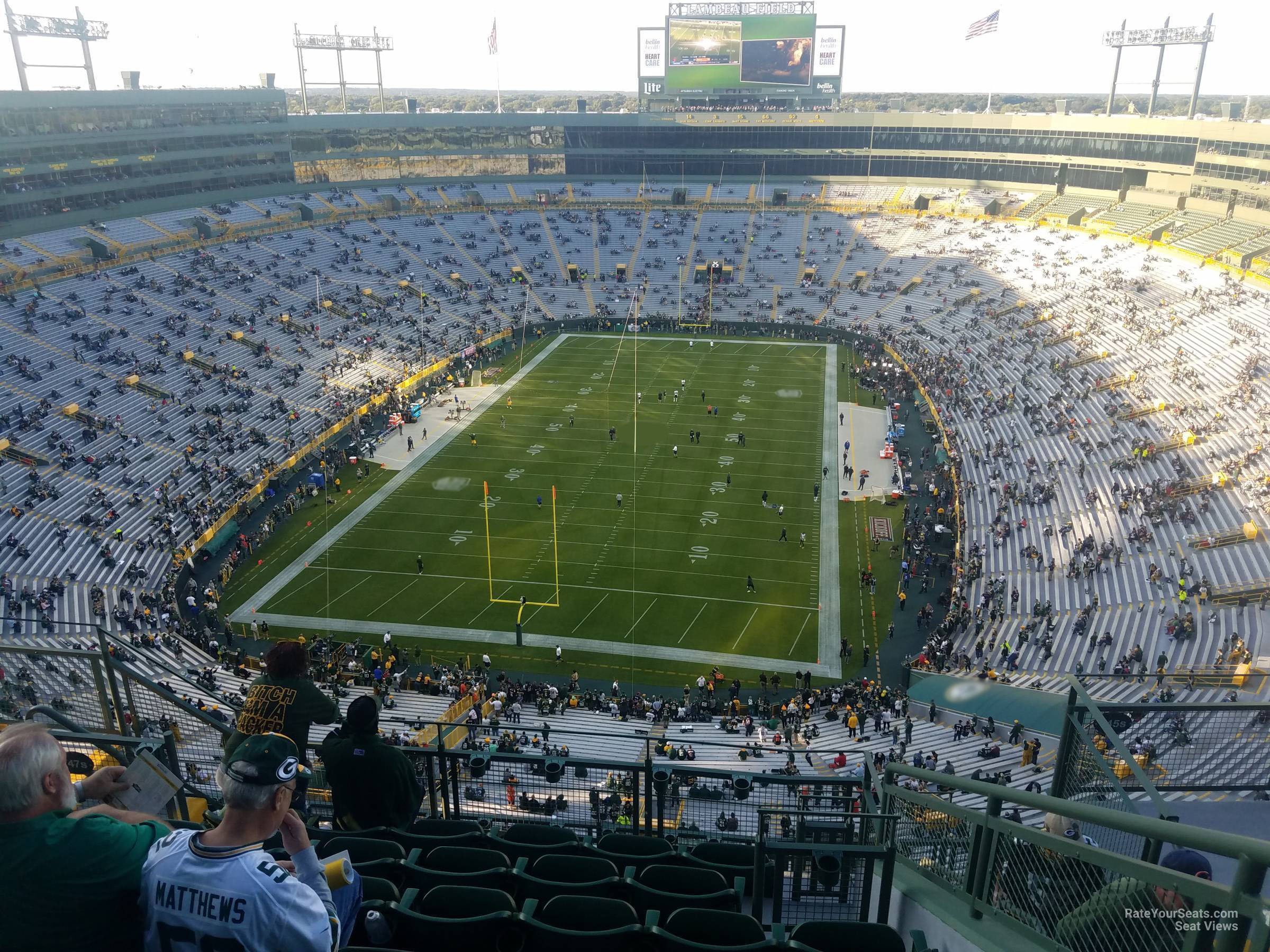 section 747s, row 10 seat view  - lambeau field