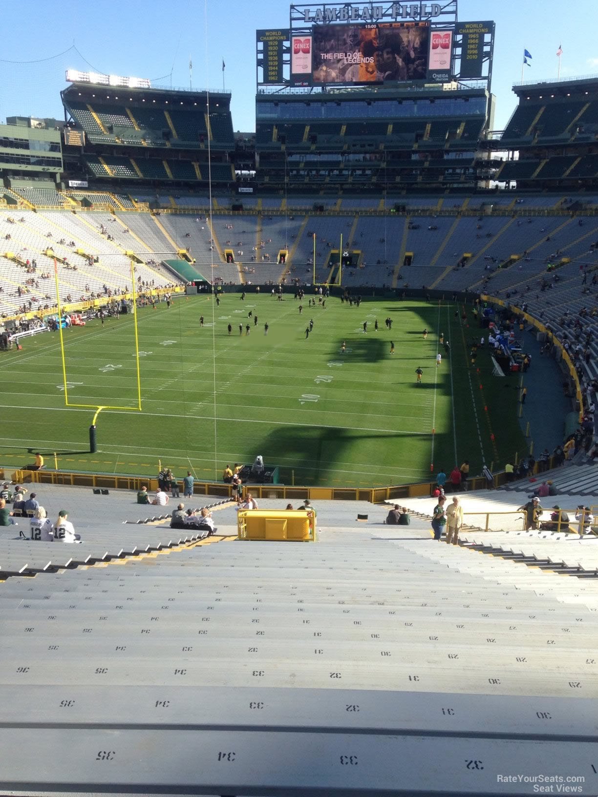 Lambeau Field Section 102 - RateYourSeats.com