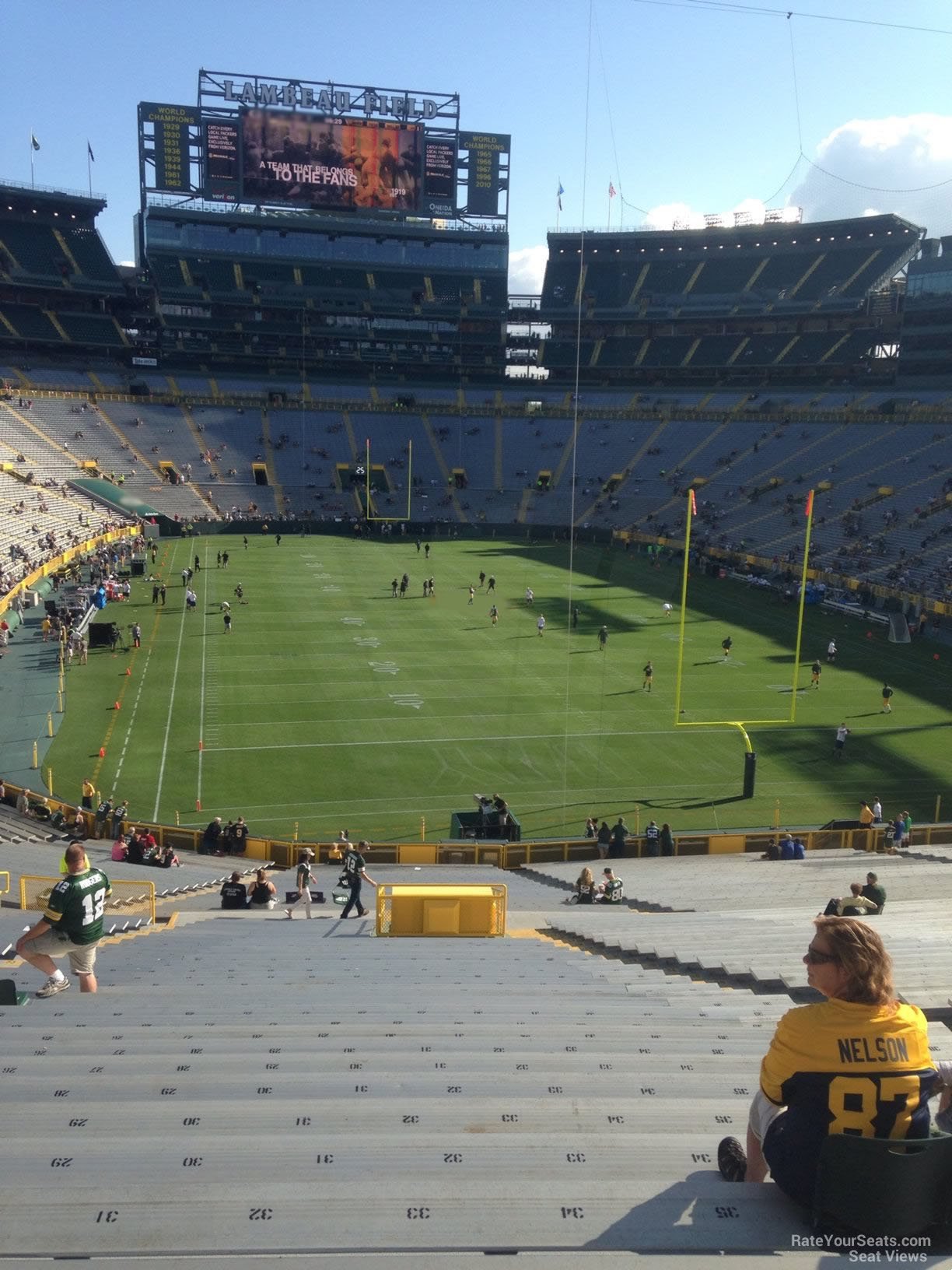 Green Bay Packers Seating Chart View