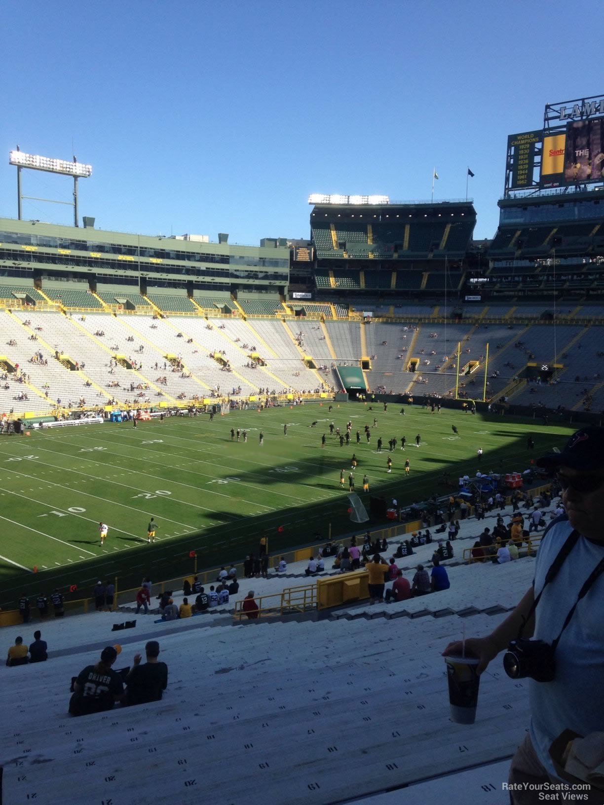 Lambeau Field Section 110 - RateYourSeats.com