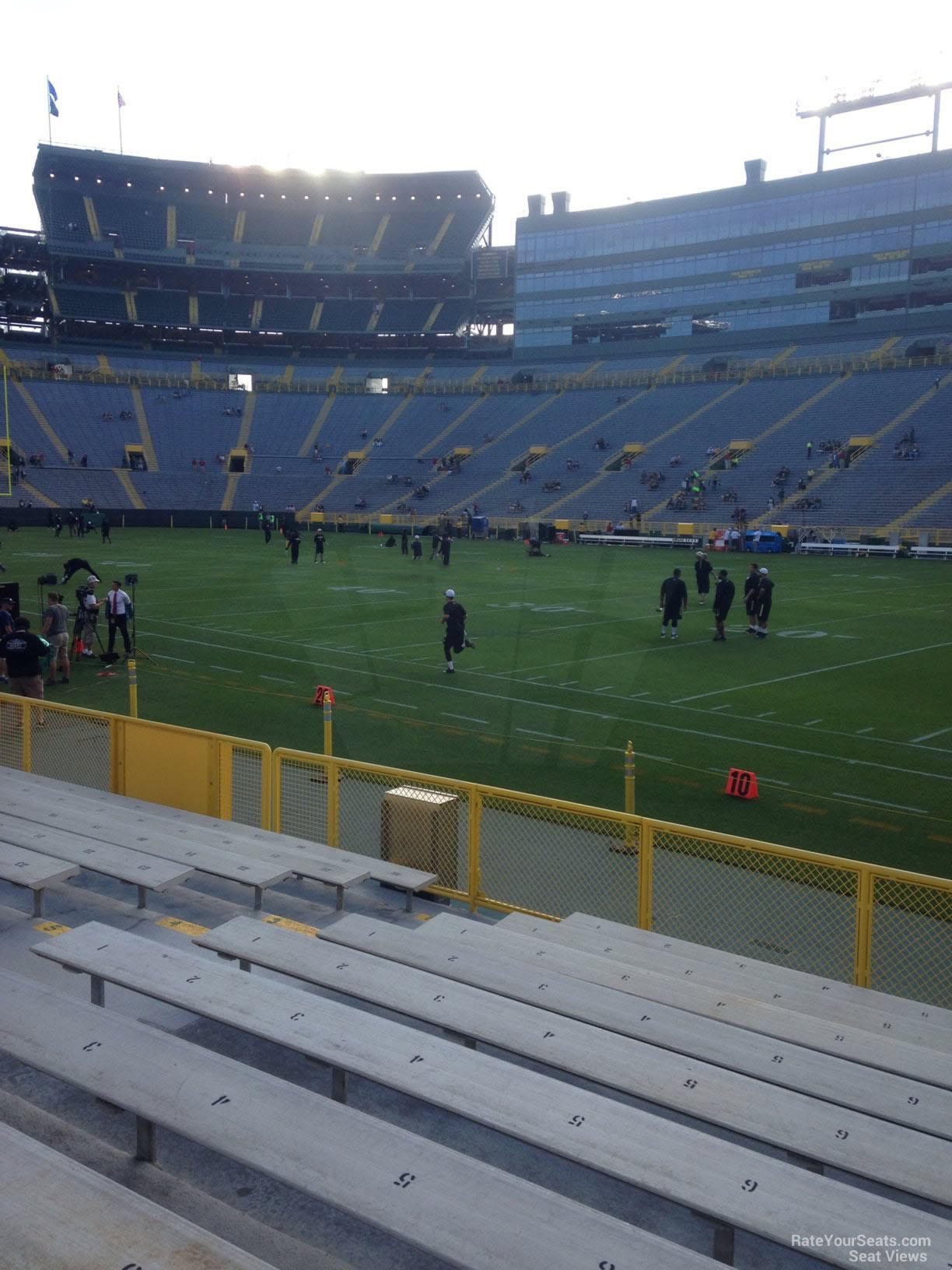 section 111, row 10 seat view  - lambeau field