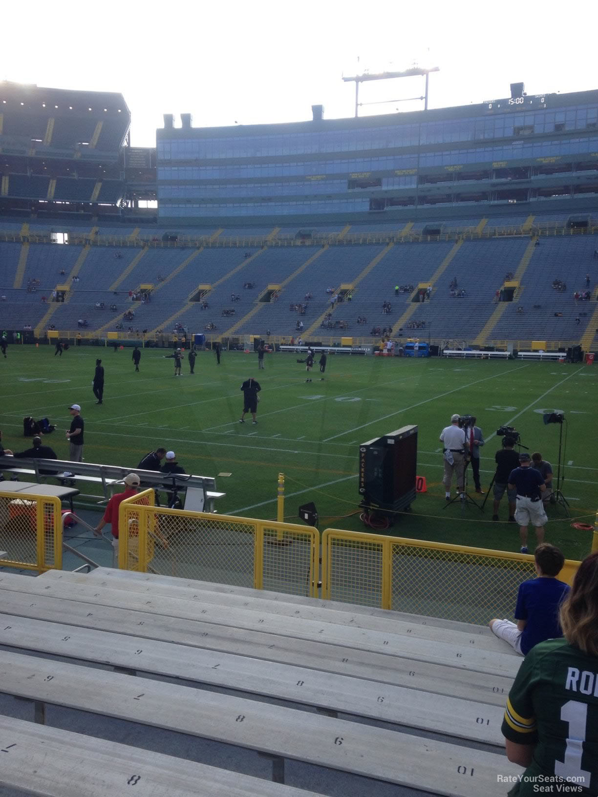 section 115, row 10 seat view  - lambeau field