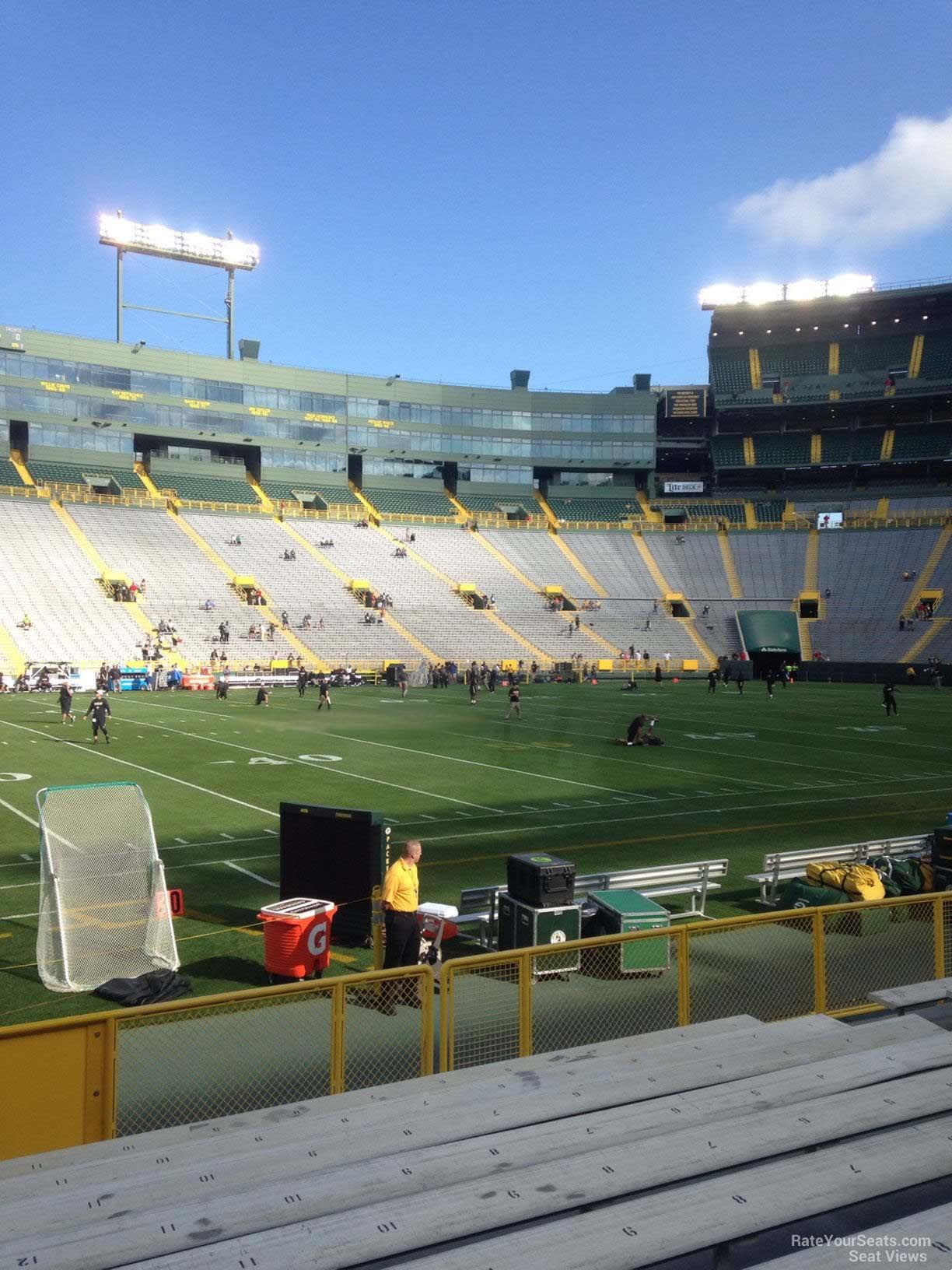 section 116, row 10 seat view  - lambeau field