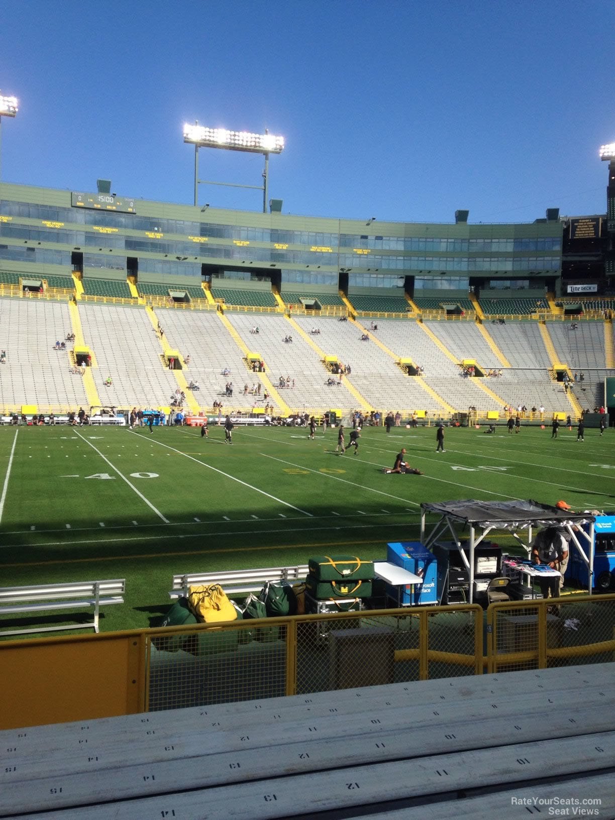 section 118, row 10 seat view  - lambeau field