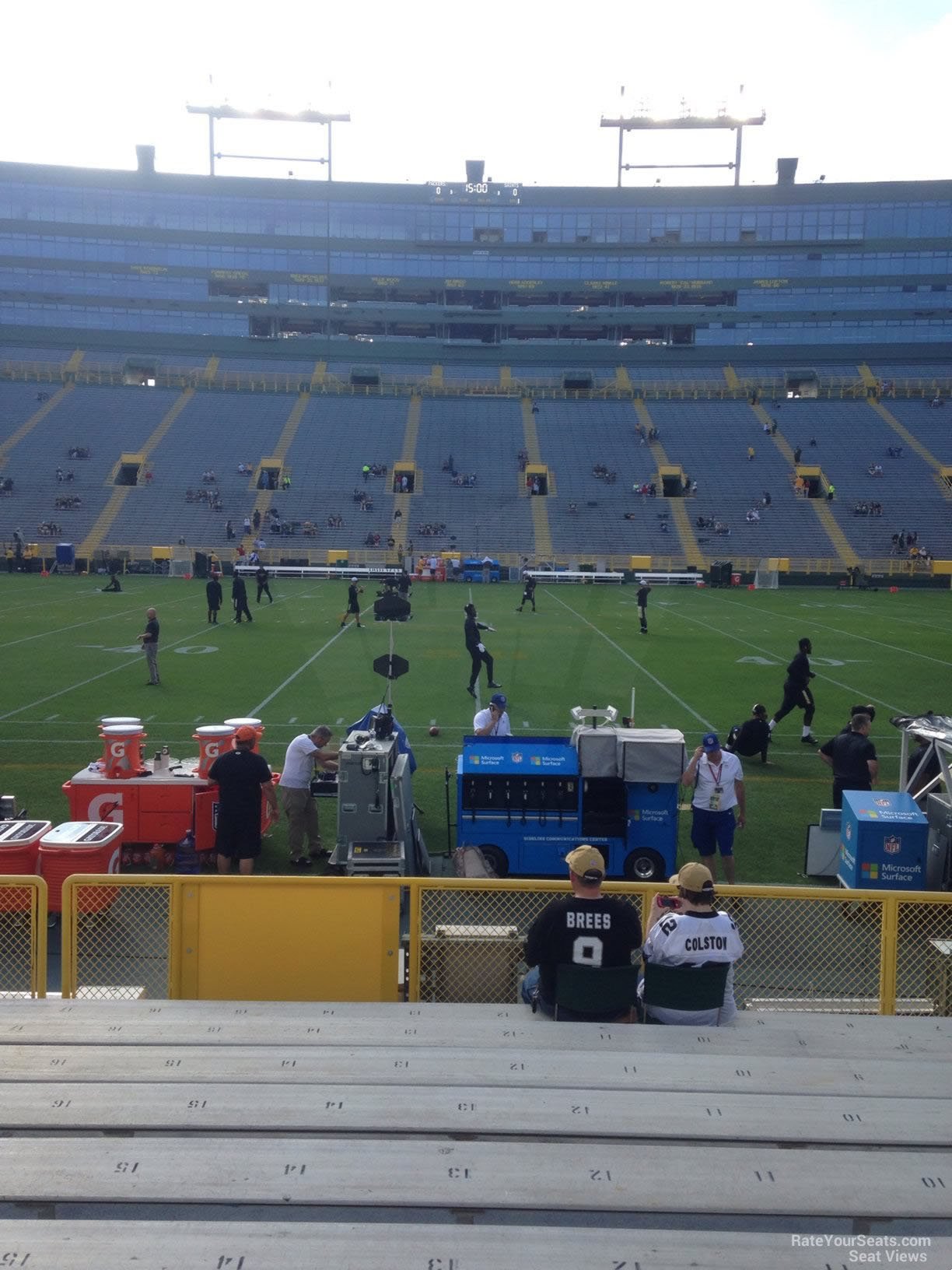 section 119, row 10 seat view  - lambeau field