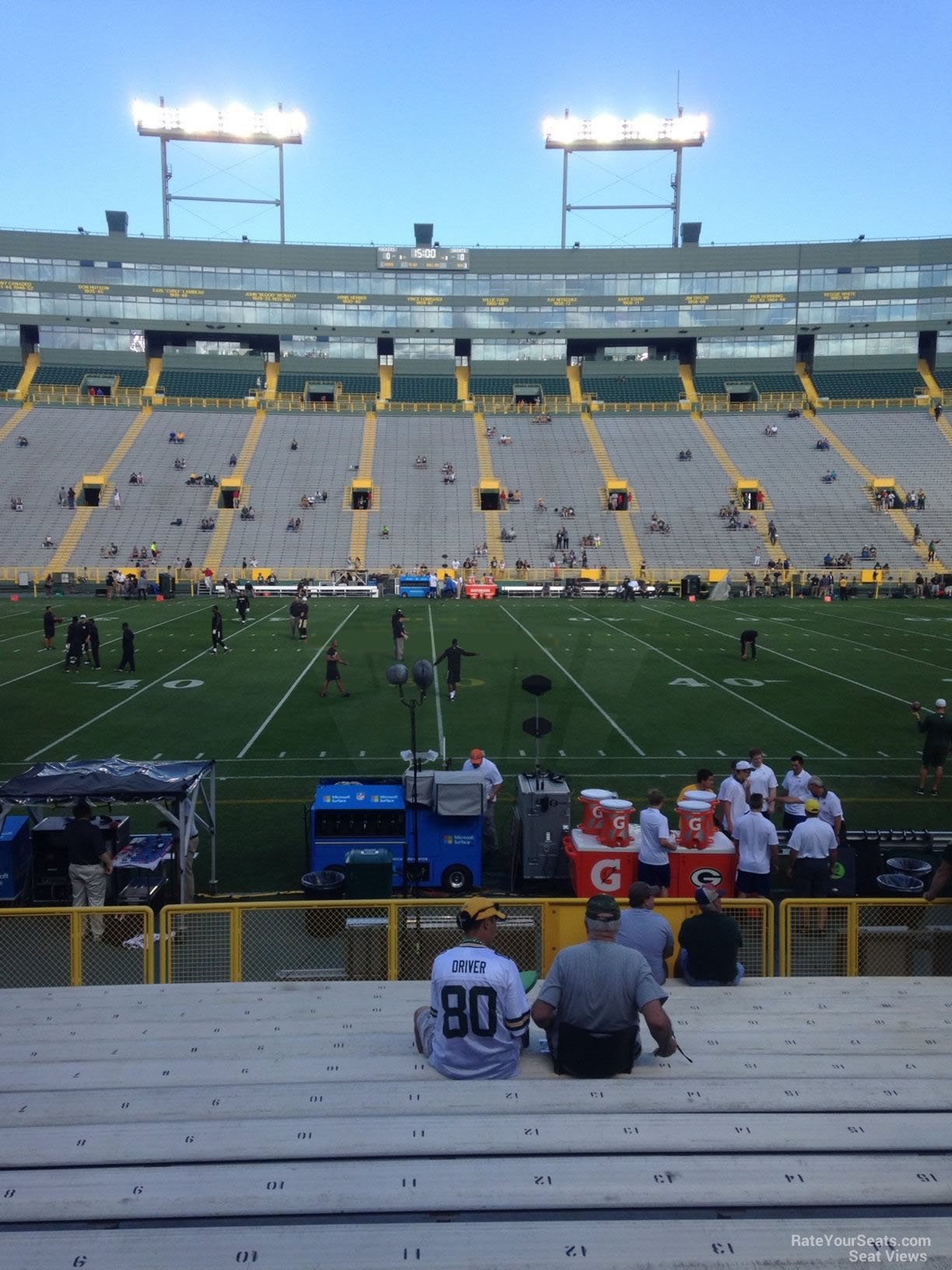 lambeau field section 120 rateyourseats com lambeau field seating chart with rows