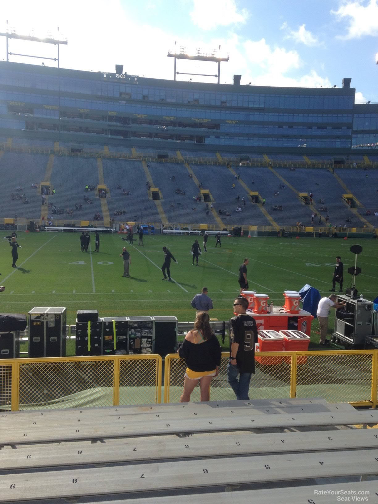 section 121, row 10 seat view  - lambeau field