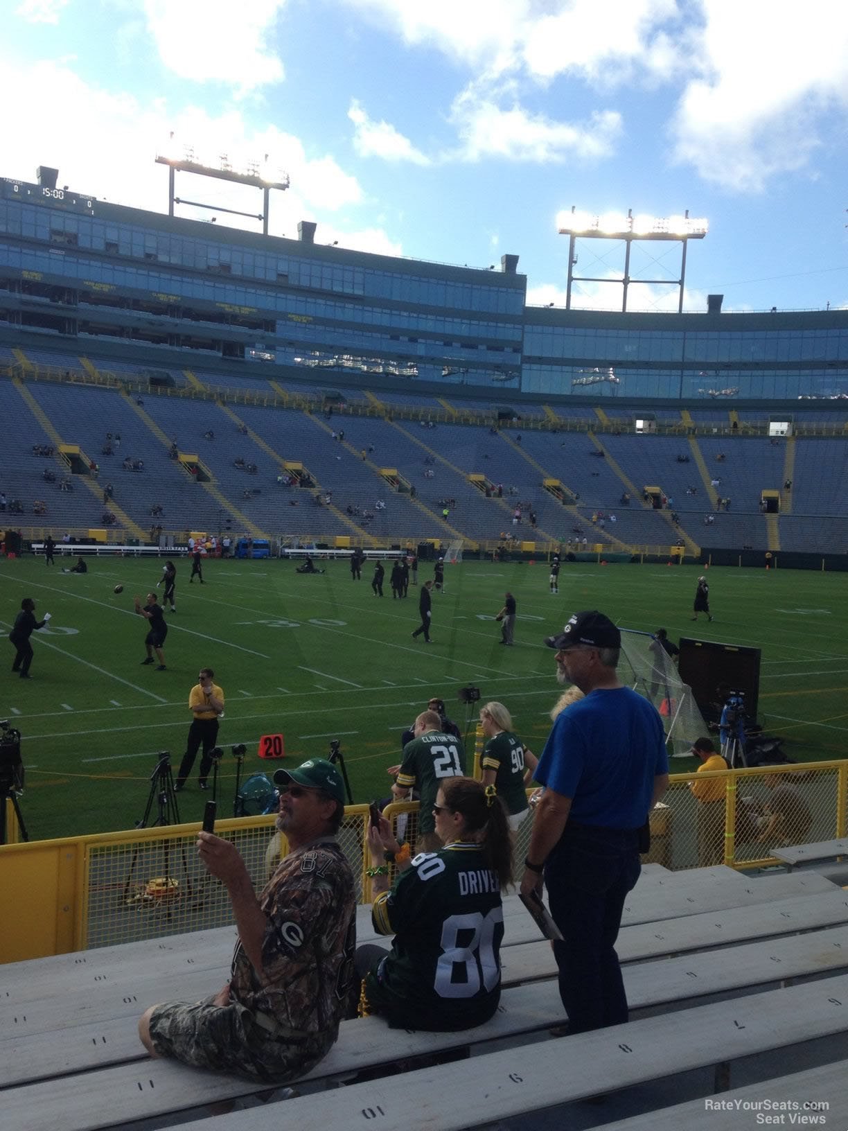 section 125, row 10 seat view  - lambeau field