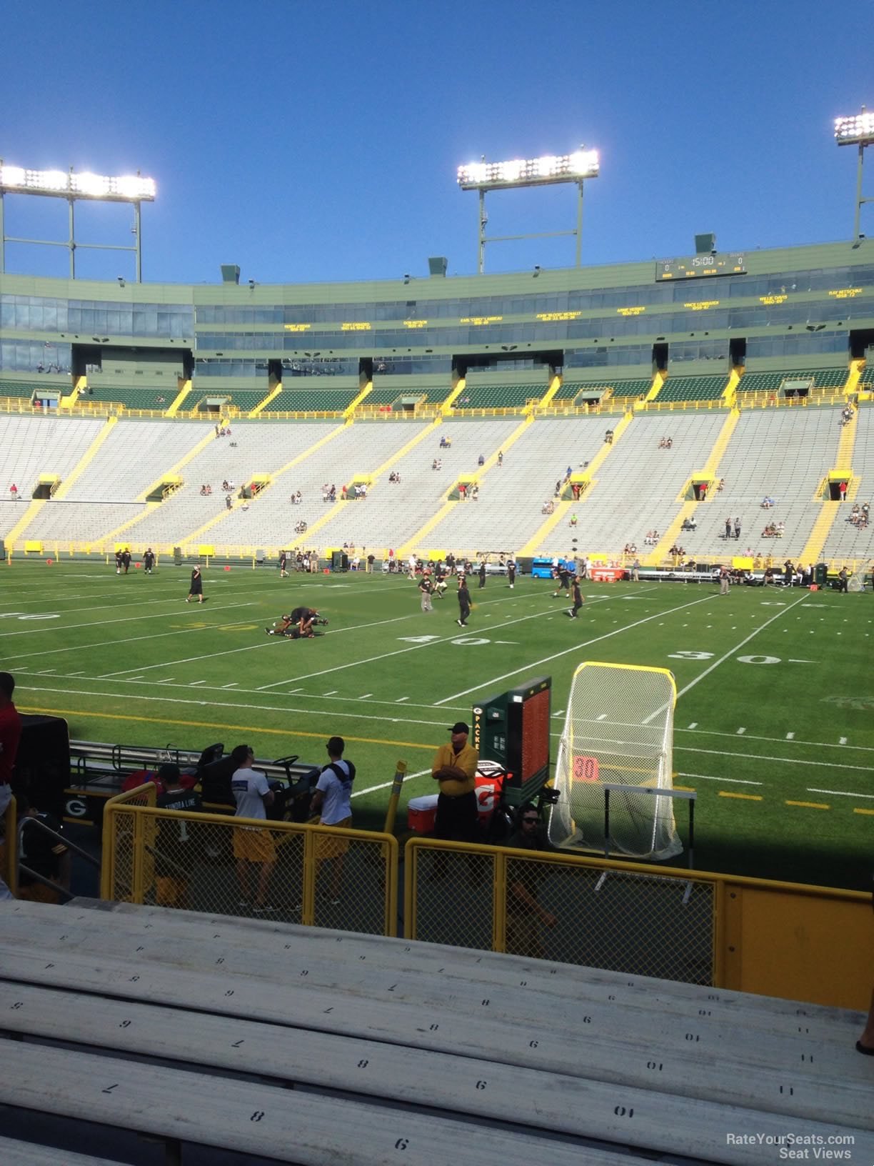 section 128, row 10 seat view  - lambeau field