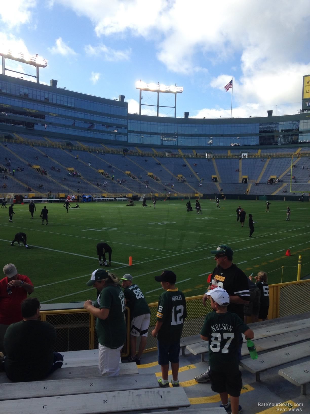 section 131, row 10 seat view  - lambeau field