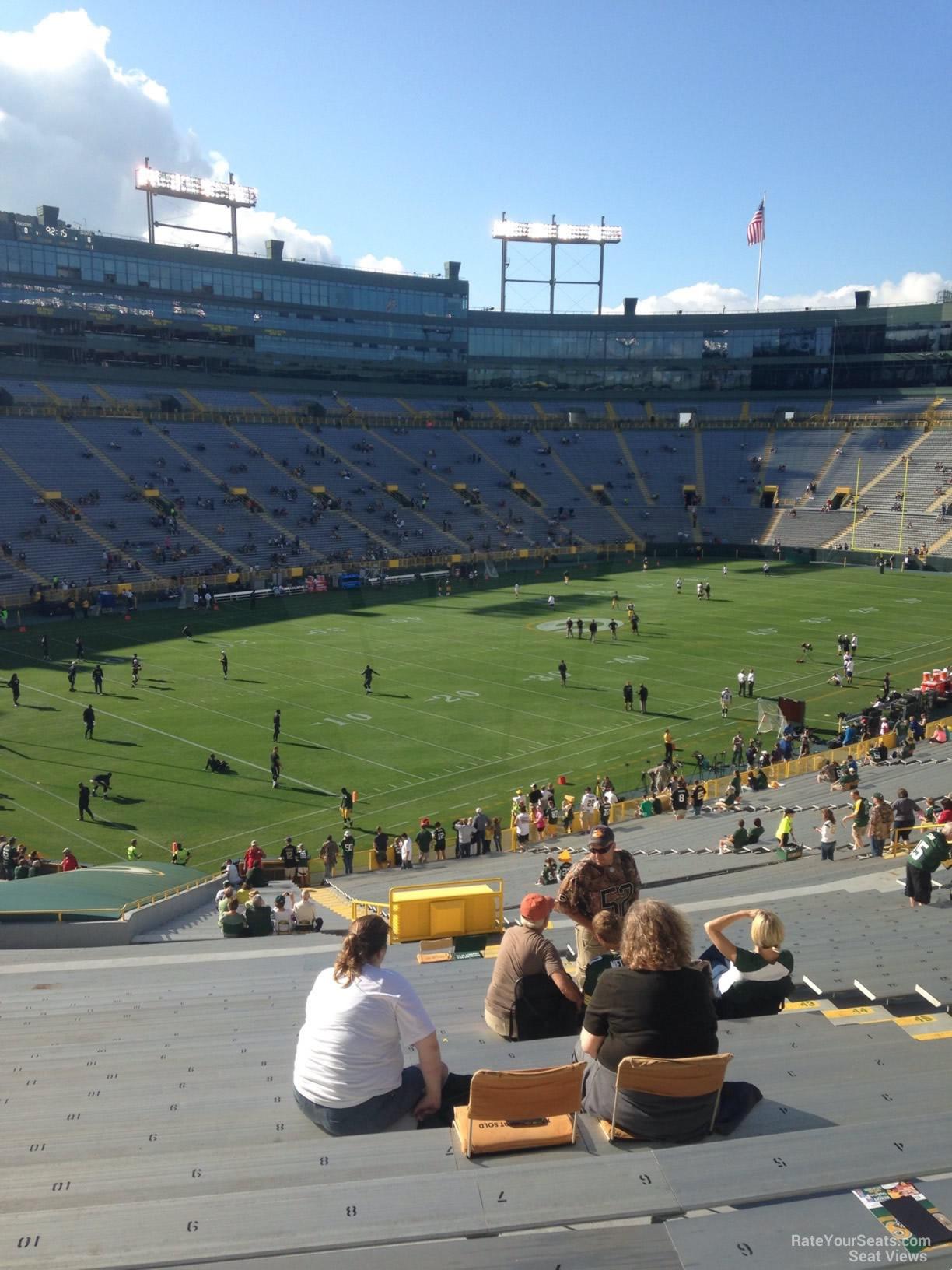 Lambeau Field Seating Chart Section 131