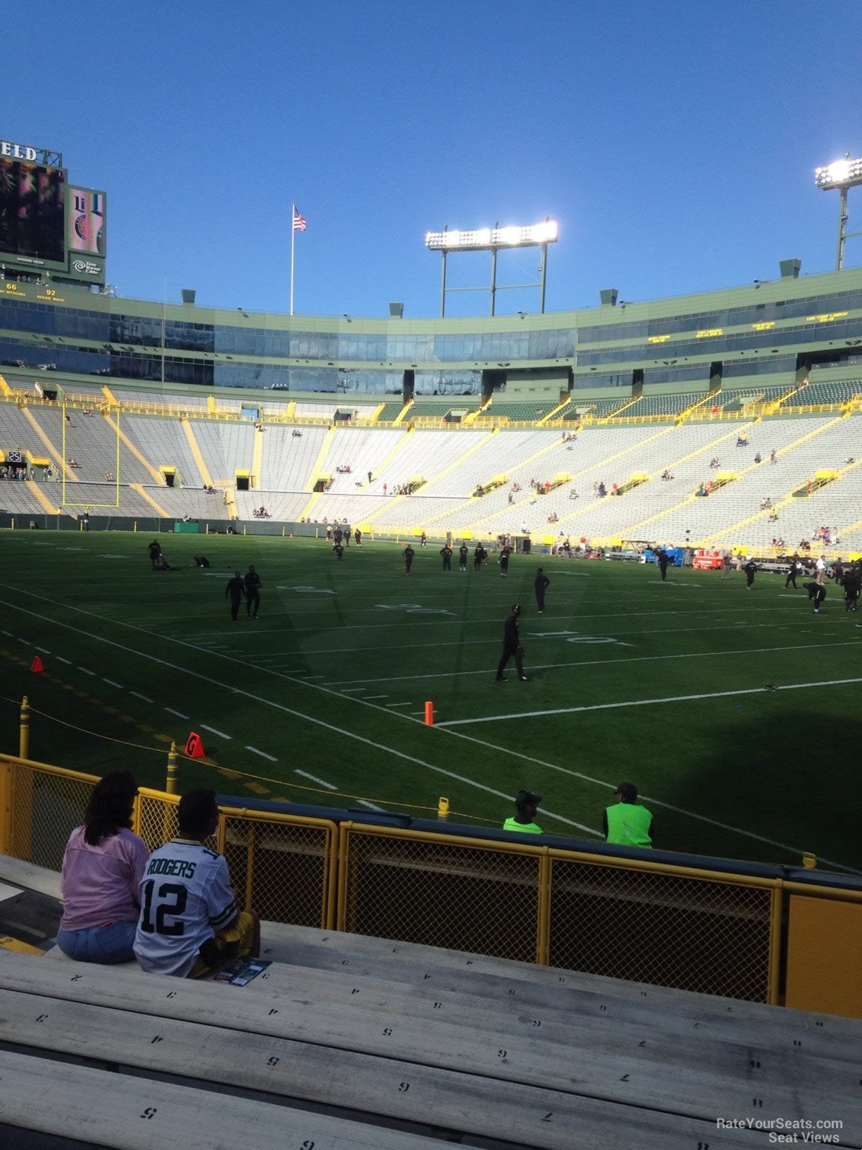 section 132, row 10 seat view  - lambeau field