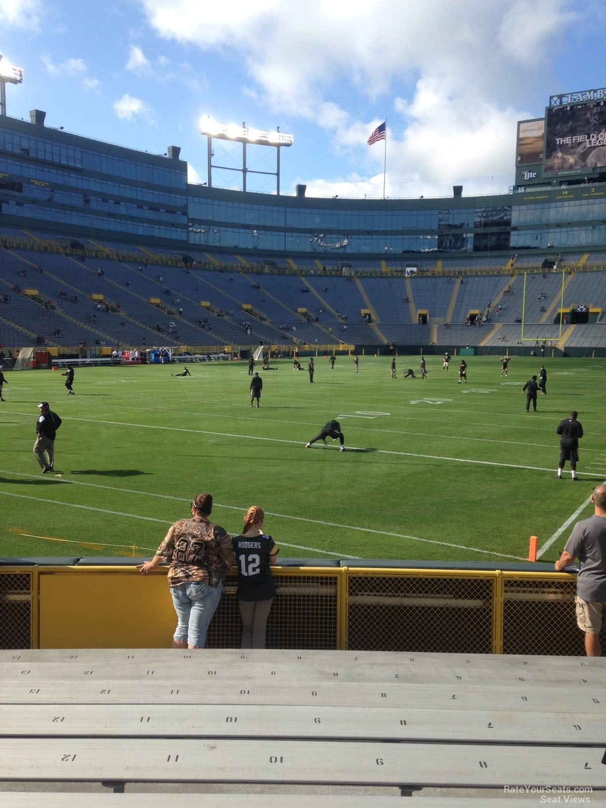 section 135, row 10 seat view  - lambeau field