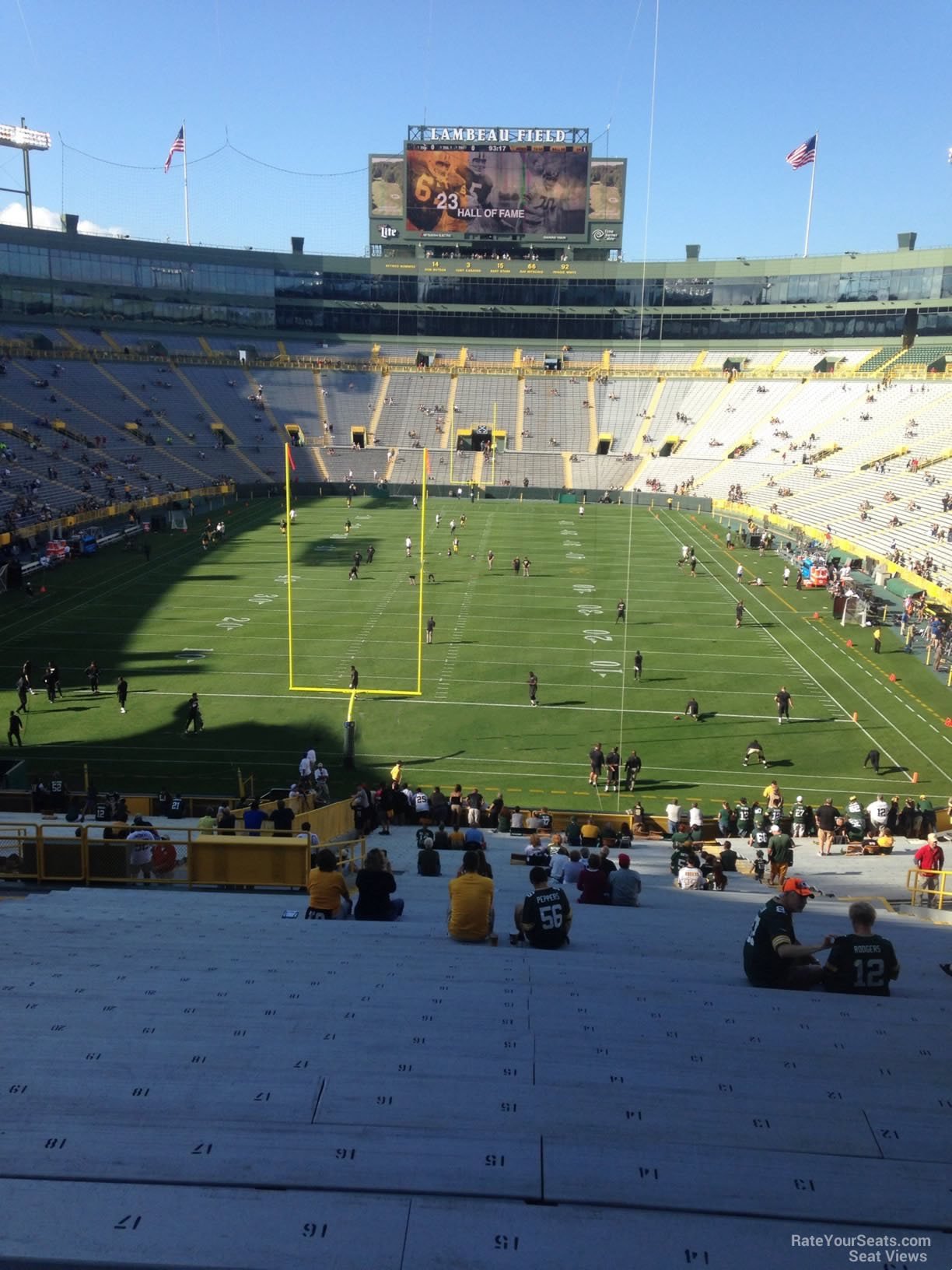 lambeau field section 137 rateyourseats com lambeau field seating chart with rows