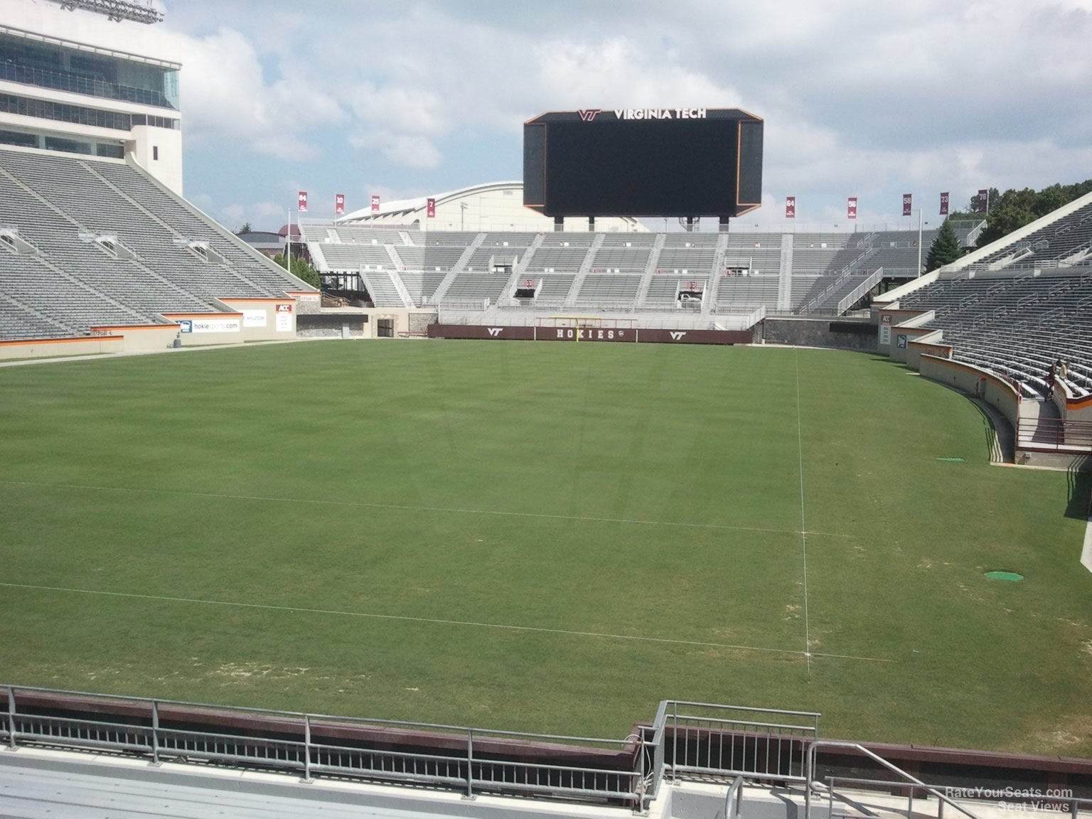 section 101, row n seat view  for football - lane stadium