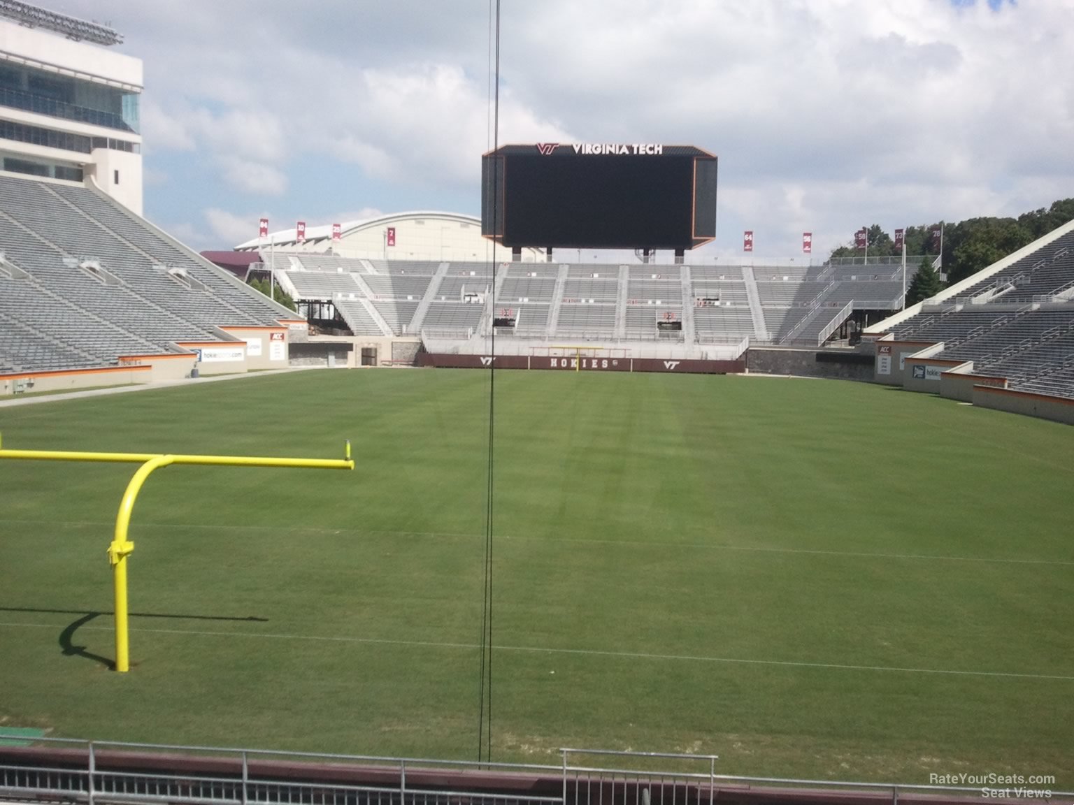 section 102, row n seat view  for football - lane stadium