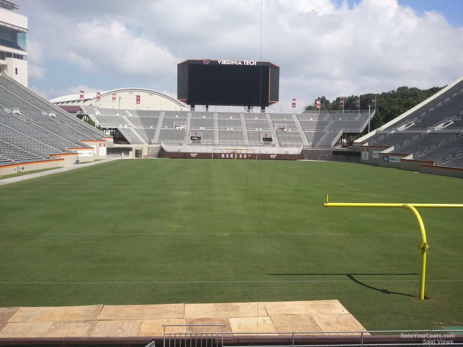 section 103, row n seat view  for football - lane stadium