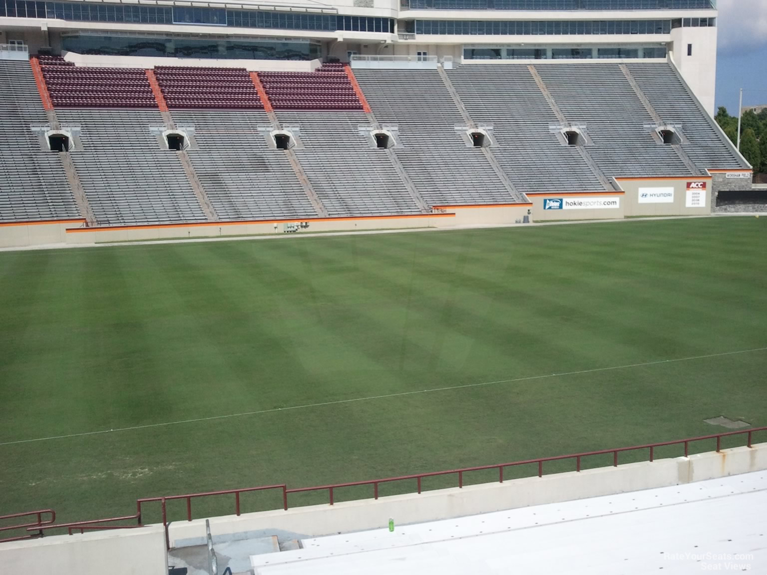 section 133, row t seat view  for football - lane stadium