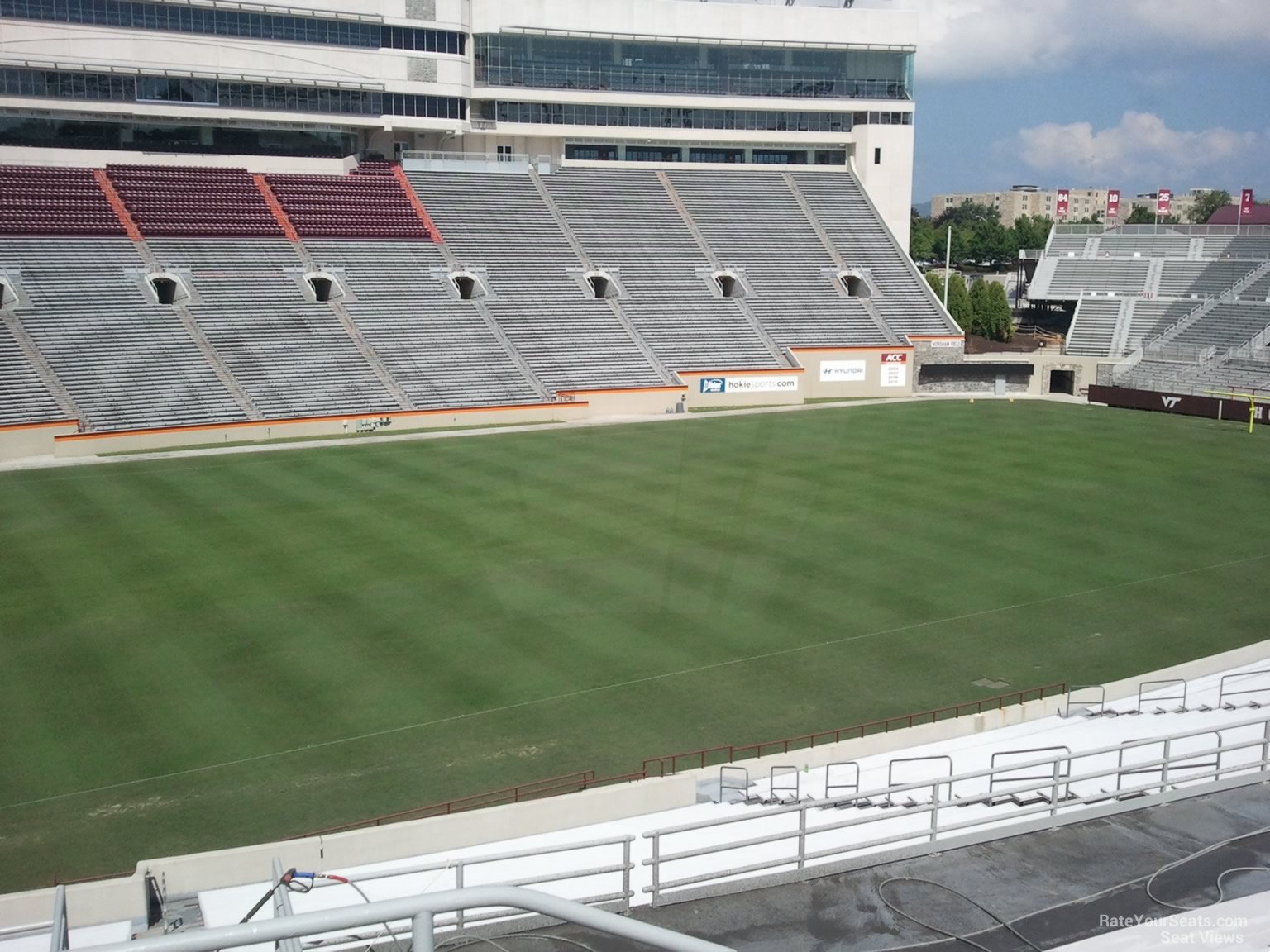 section 134, row rr seat view  for football - lane stadium