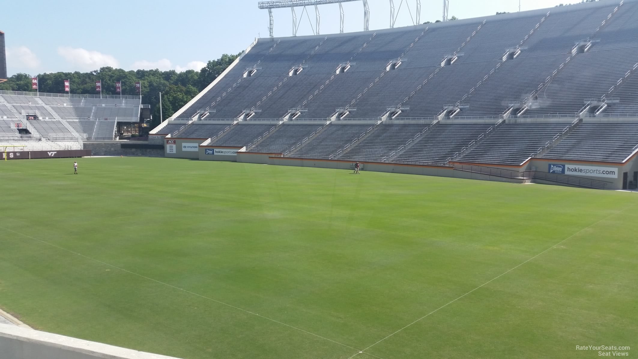 section 107, row s seat view for football - lane stadium