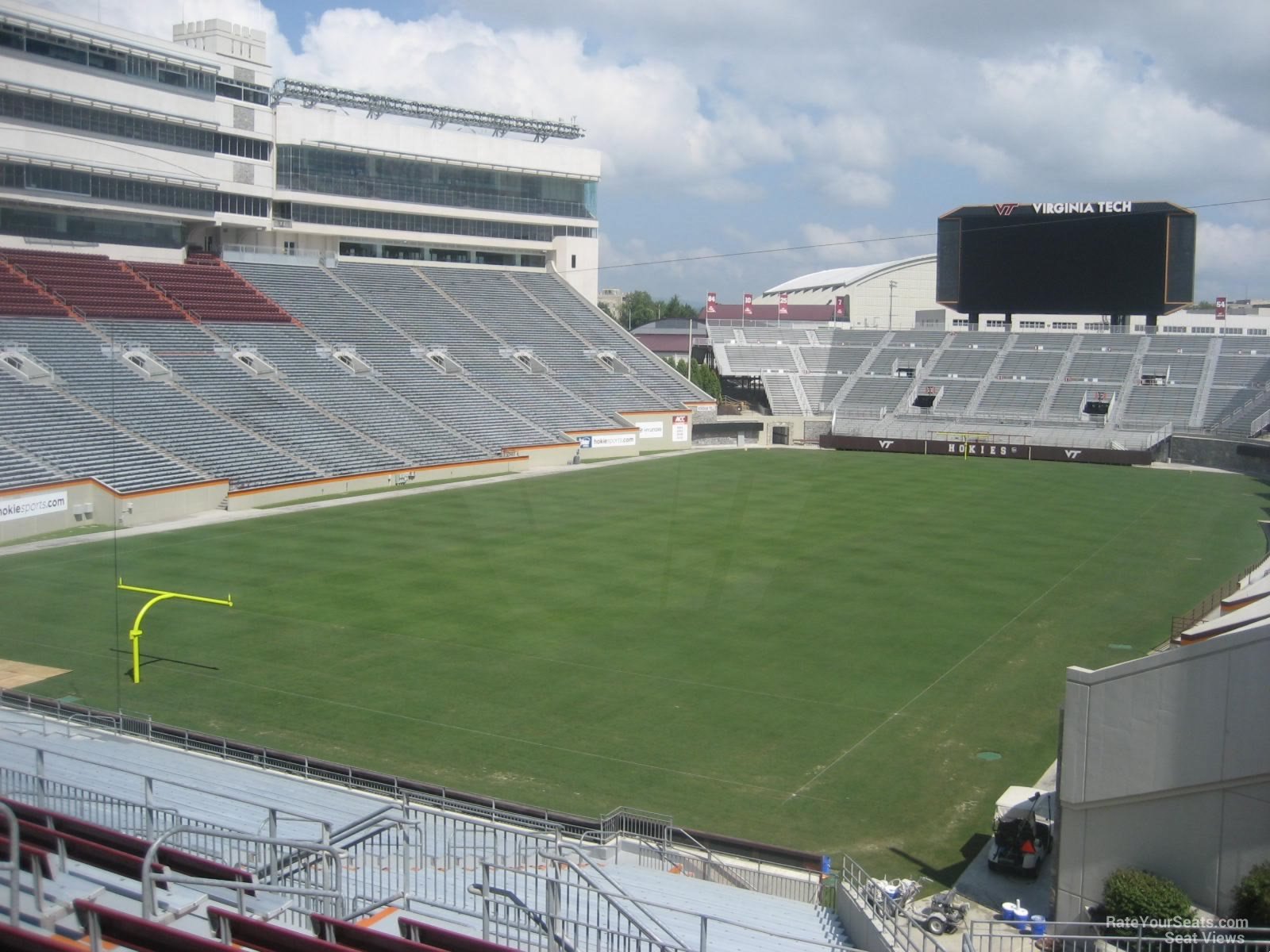 section 201, row k seat view  for football - lane stadium