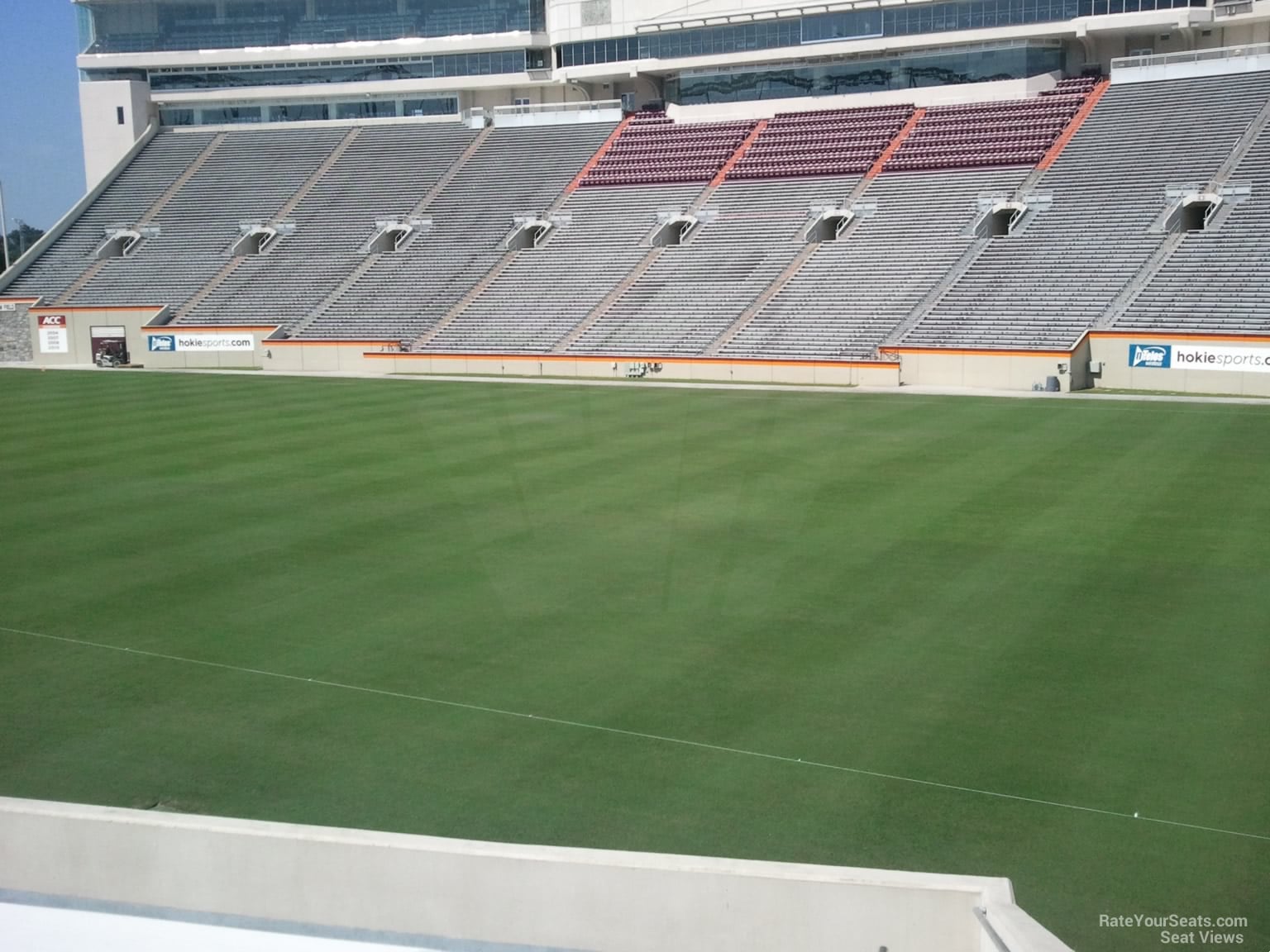 section 128, row t seat view  for football - lane stadium