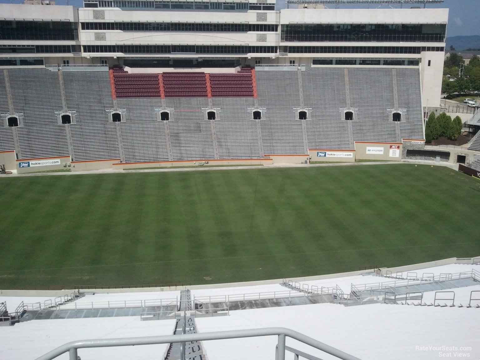 section 232, row 4k seat view  for football - lane stadium
